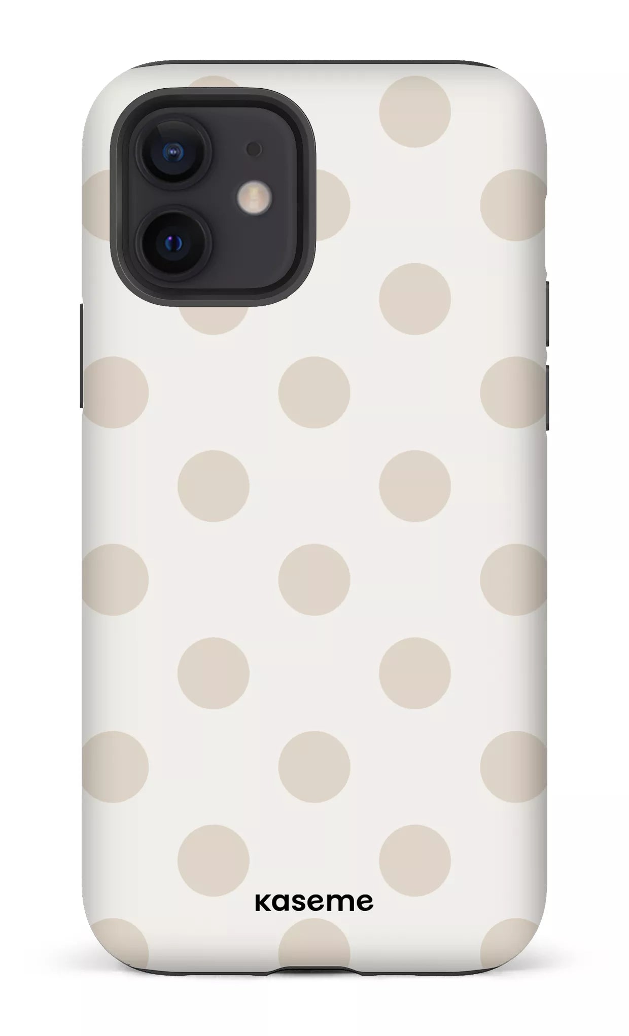 iPhone 12 Tough Matte Couture Beige & White -