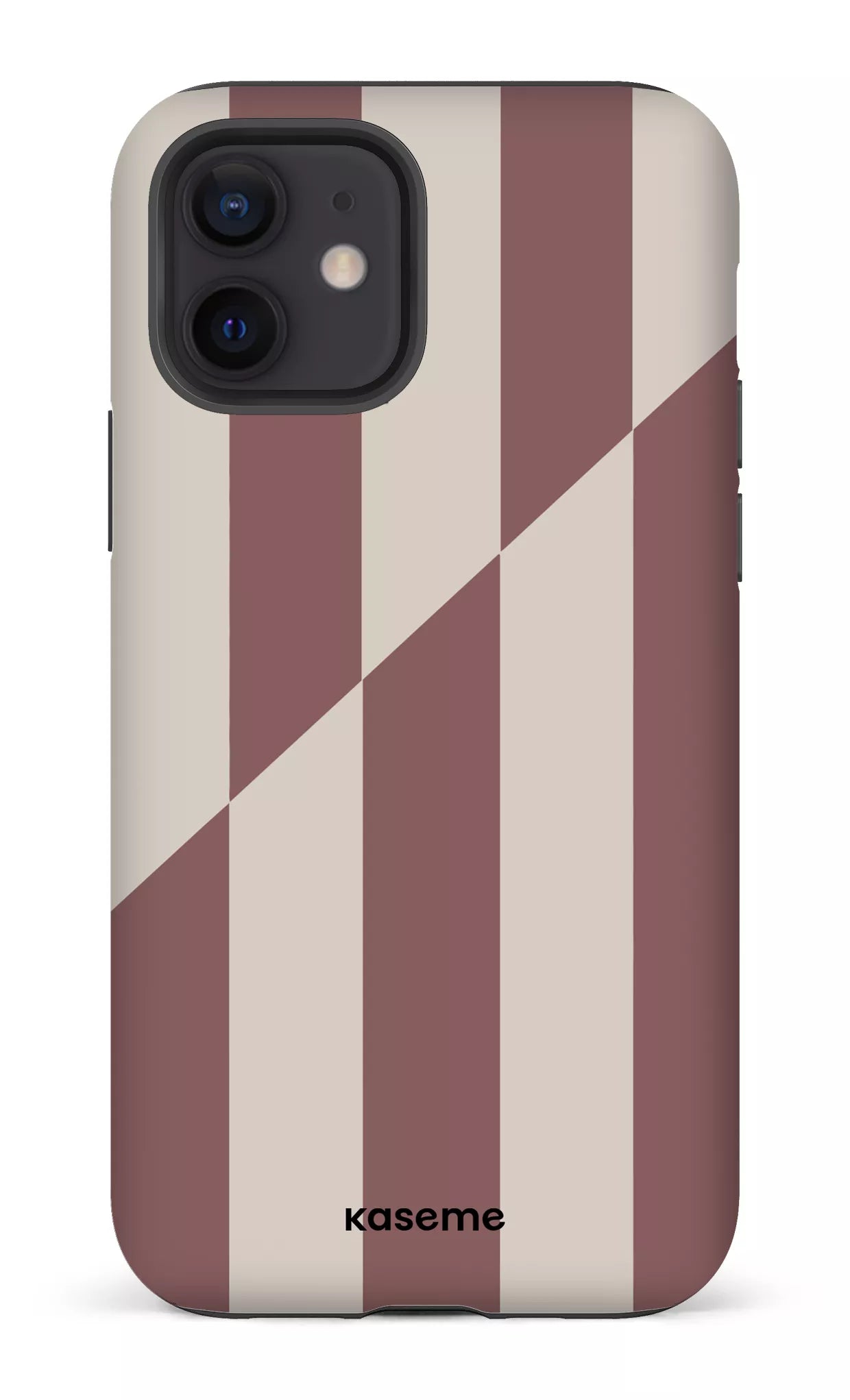iPhone 12 Tough Matte Divided Brown -