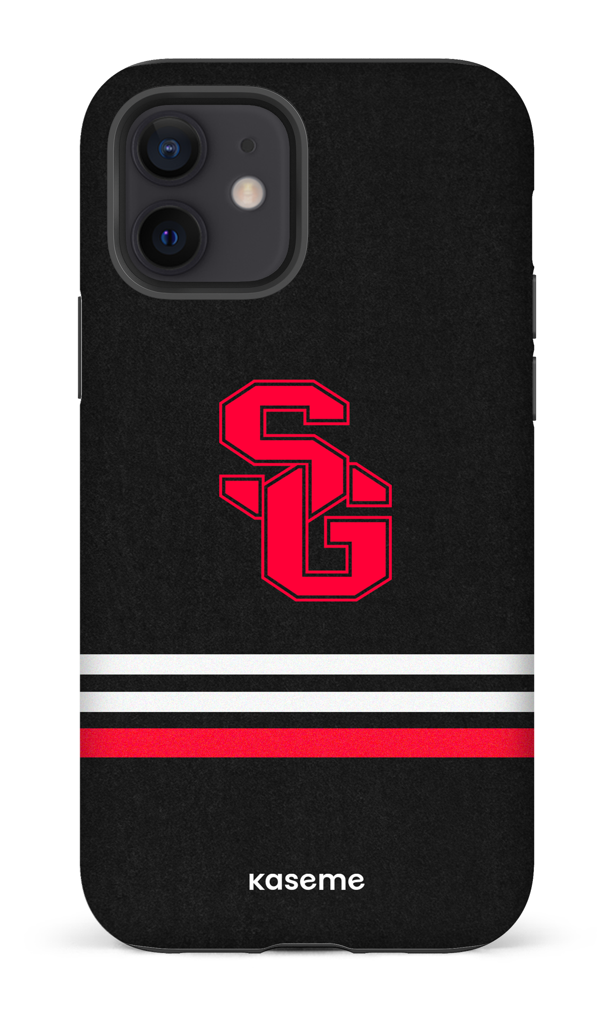 iPhone 12 Tough Matte Dragons PSG Noir -