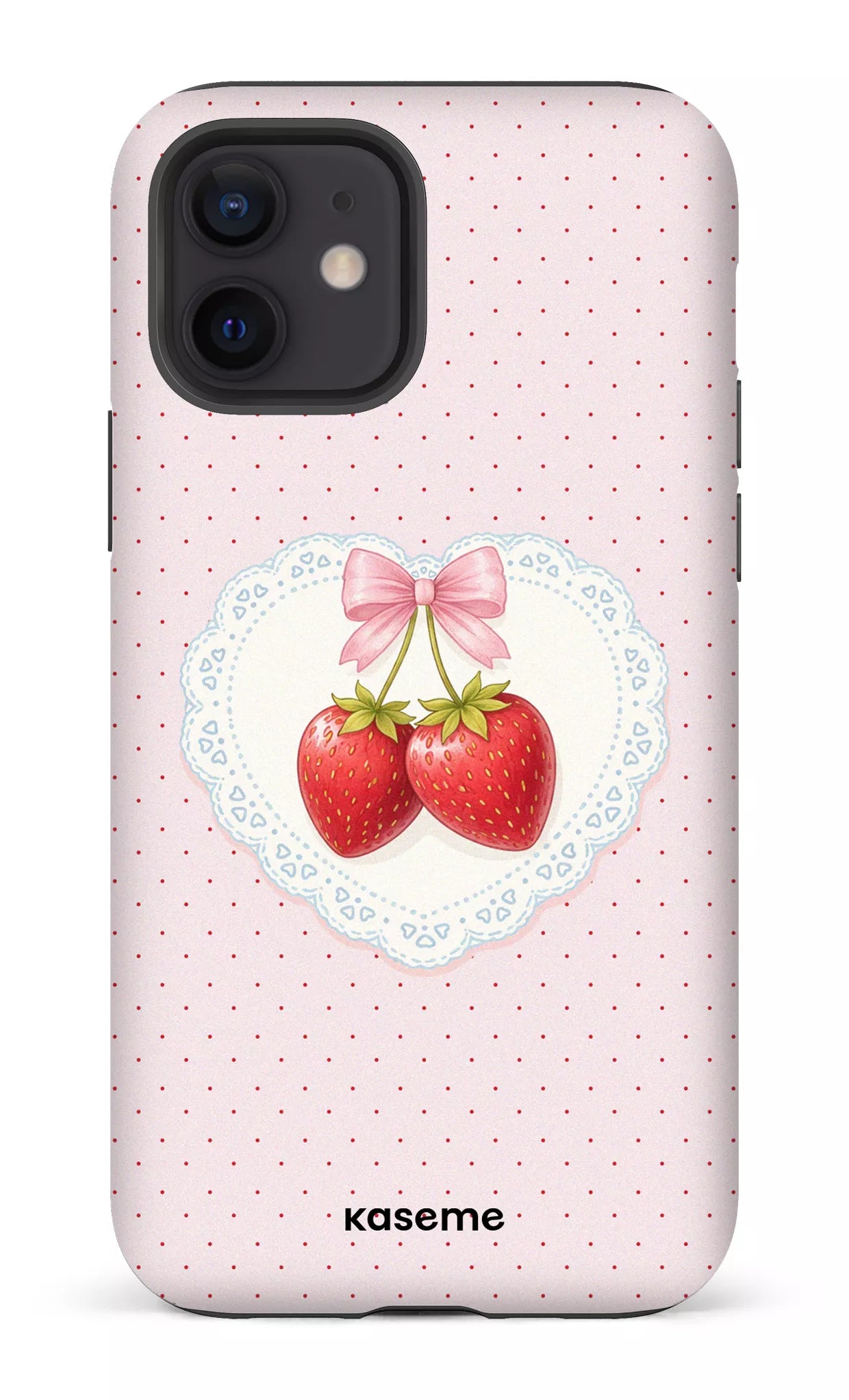 iPhone 12 Tough Matte Fresa Lace Pink -