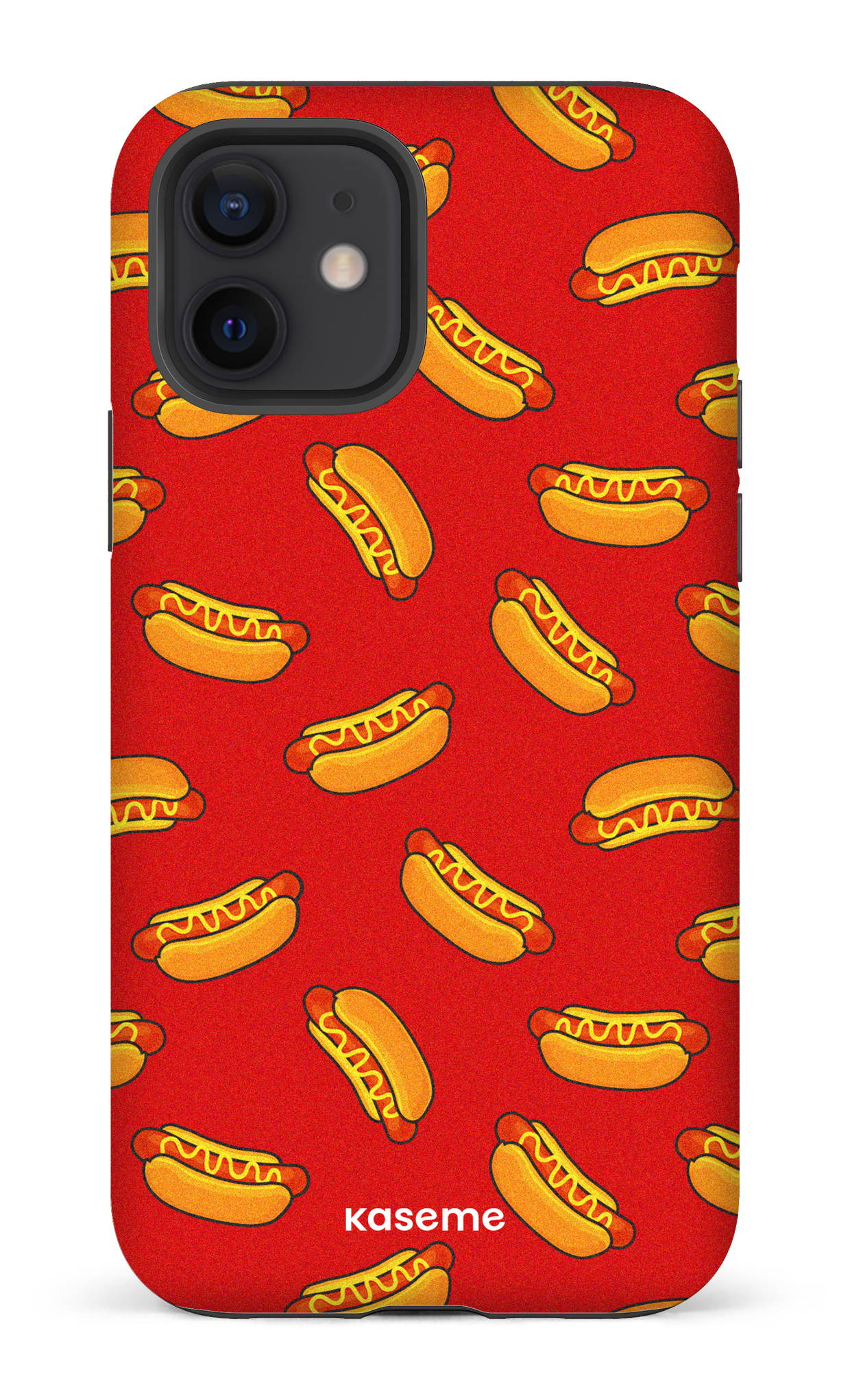 iPhone 12 Tough Matte Steam Red -