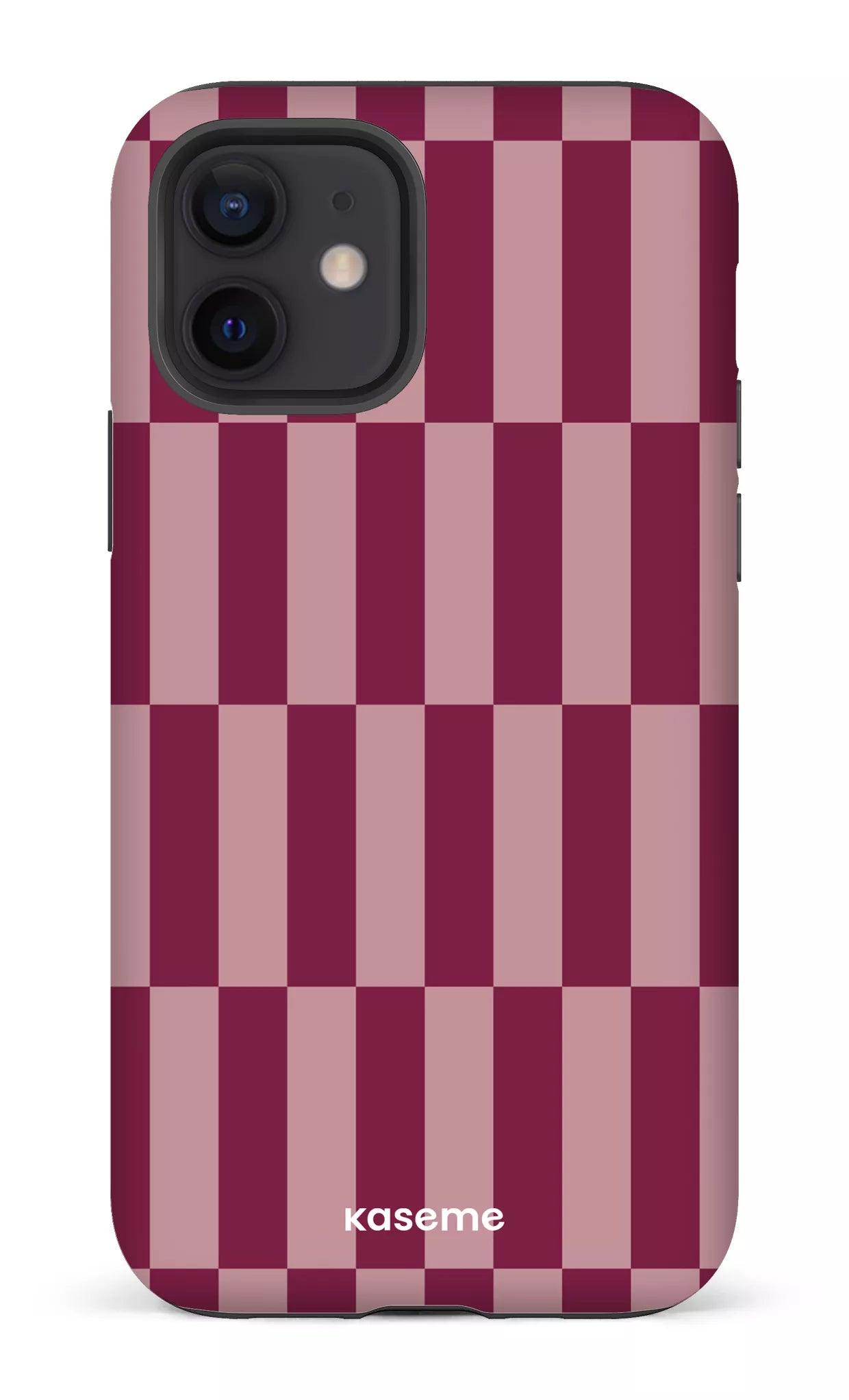 iPhone 12 Tough Matte Structured Burgundy -
