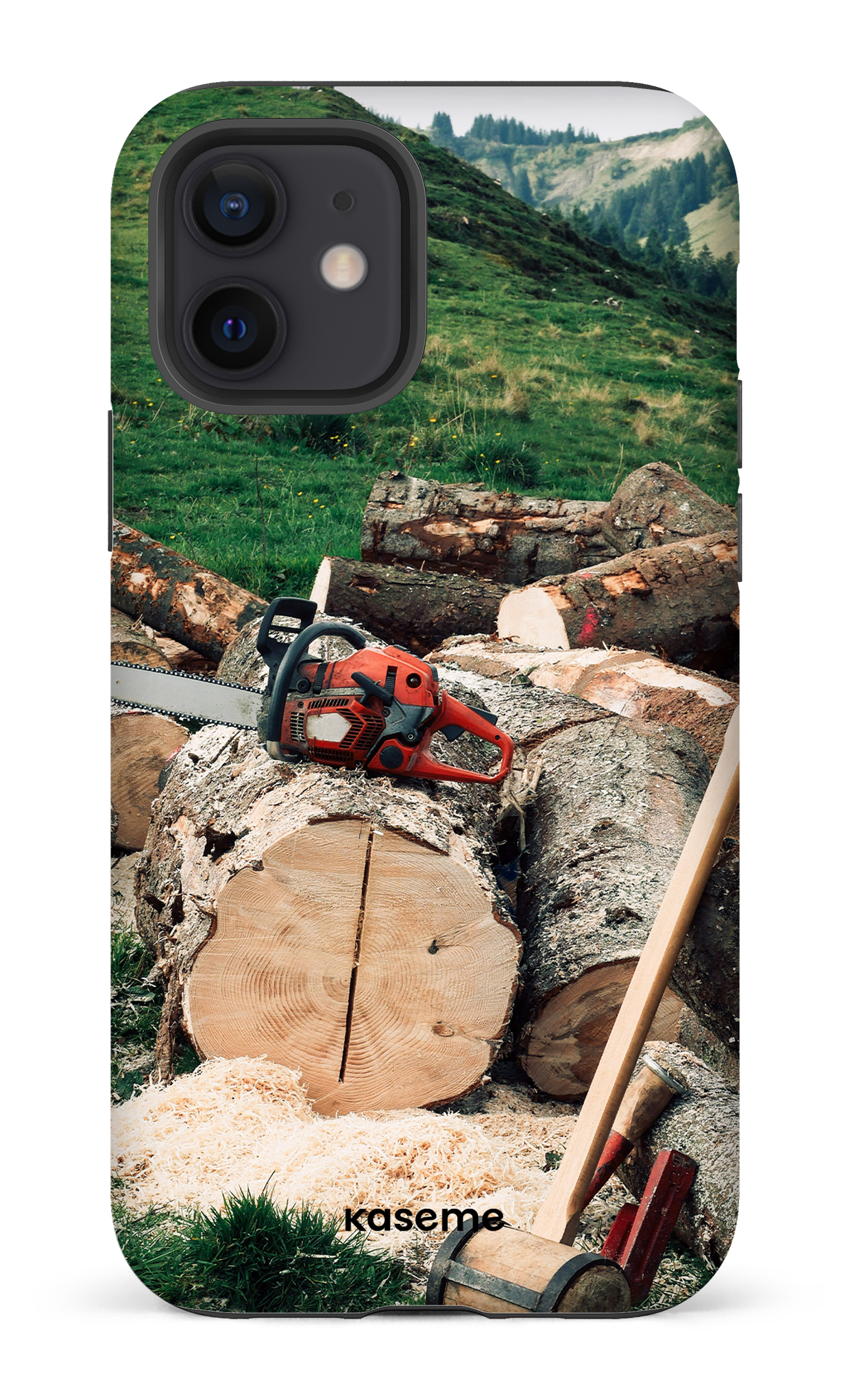 iPhone 12 Tough Matte Timber Cut -