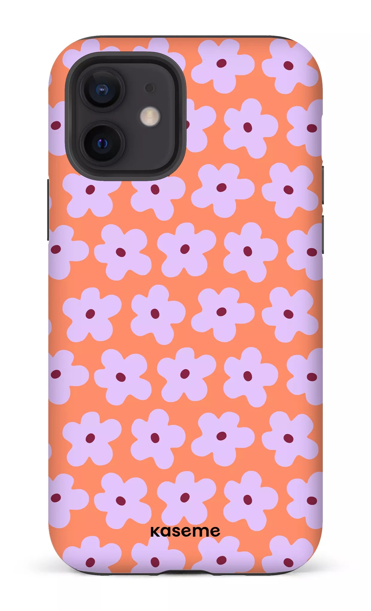iPhone 12 Tough Matte Viva la Fiori Orange -