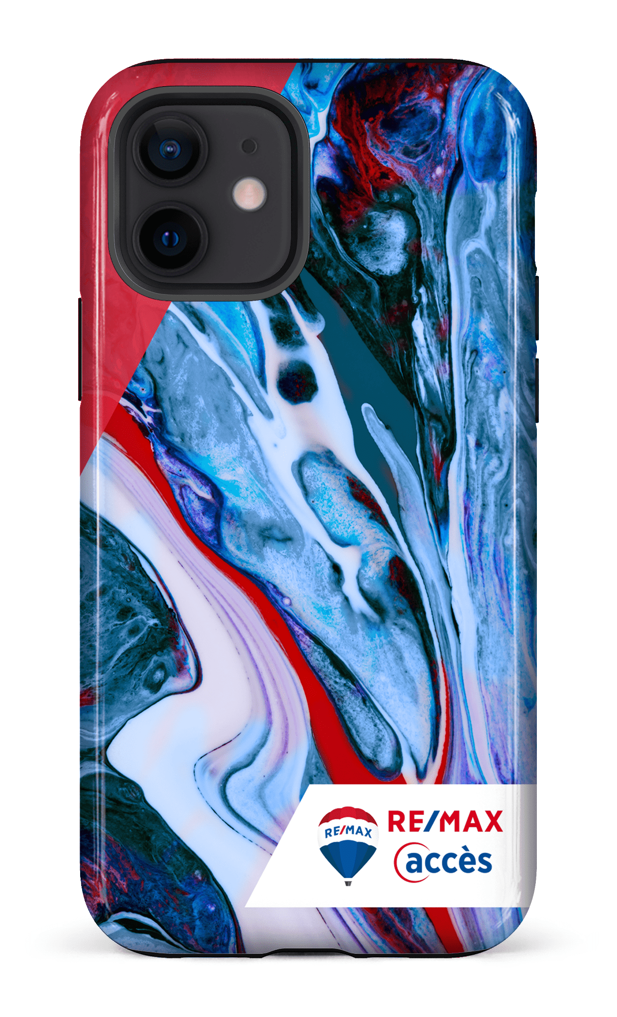 iPhone 12 Tough Peinture marbrée claire -