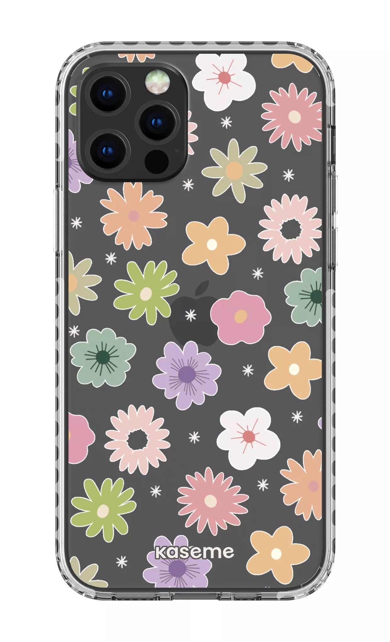 iPhone 12 pro Clear Case - White Adore small Clear Case -