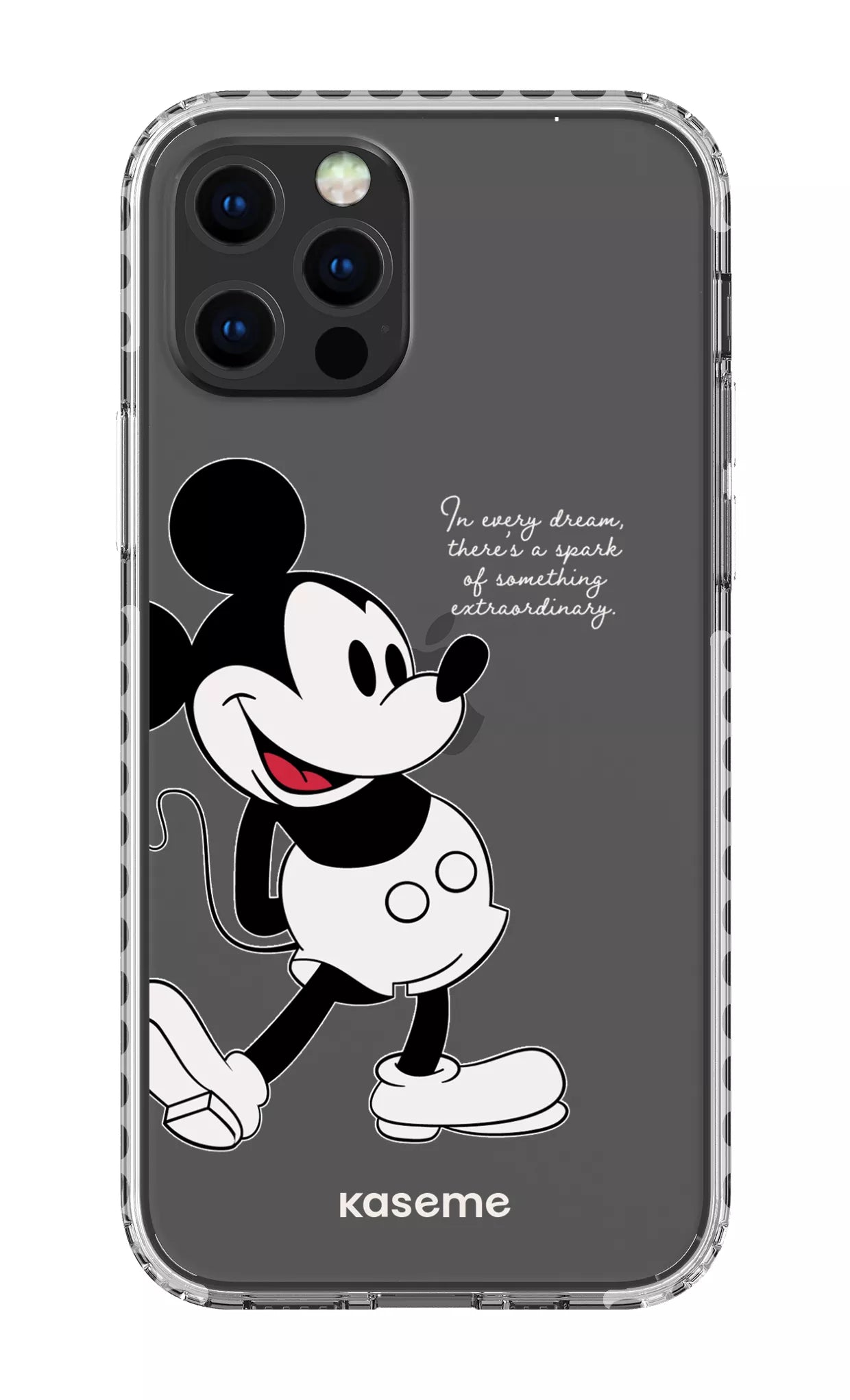 iPhone 12 pro Clear Case - White Dreamscape Clear Case -