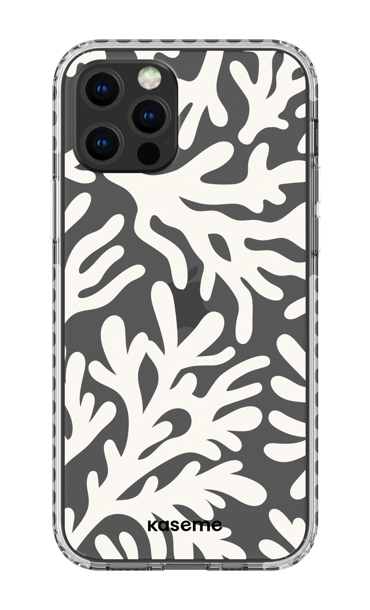 iPhone 12 pro Clear Case - White Koralia Clear Case -