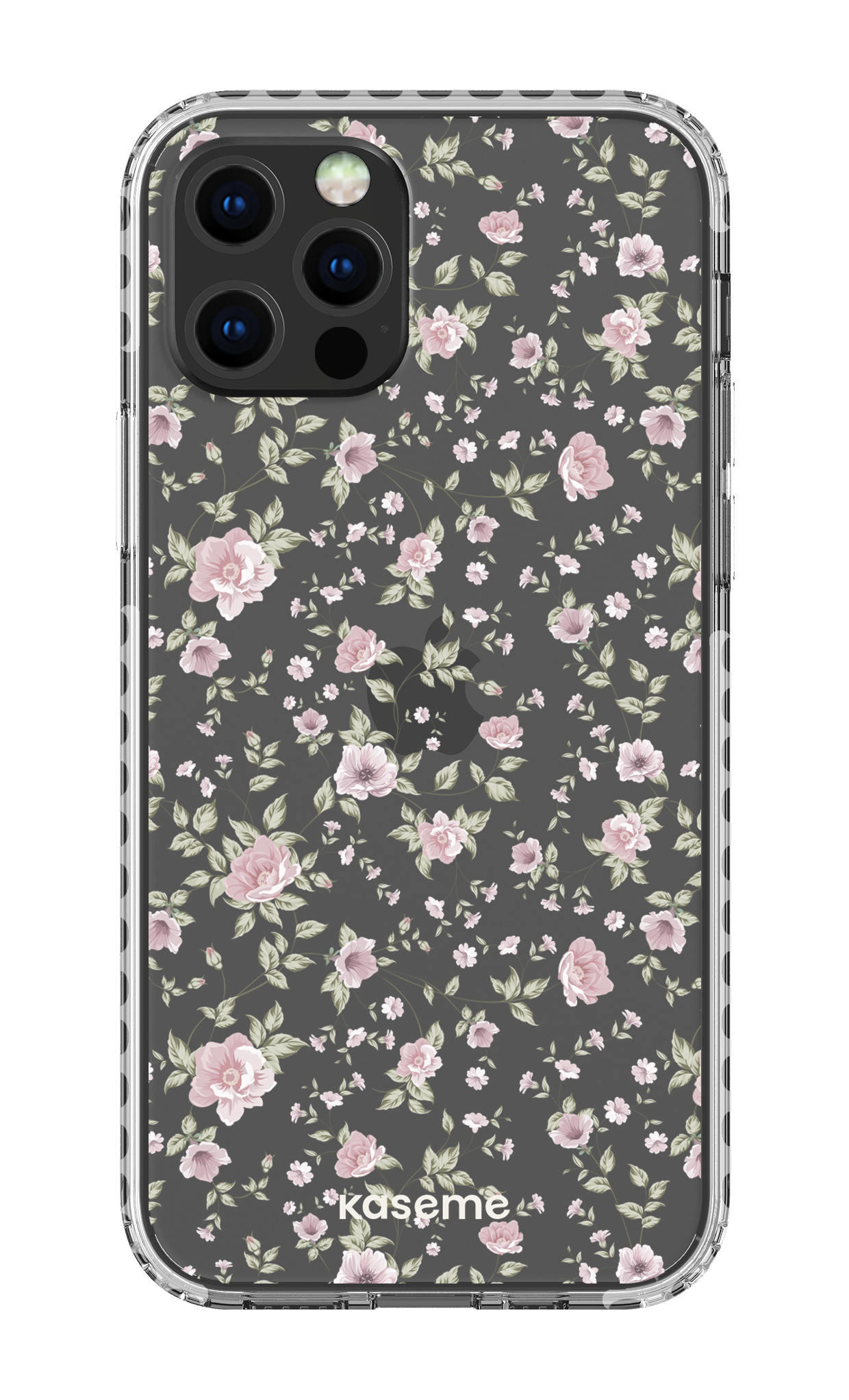 iPhone 12 pro Clear Case - White La Vie en Rose Clear Case -