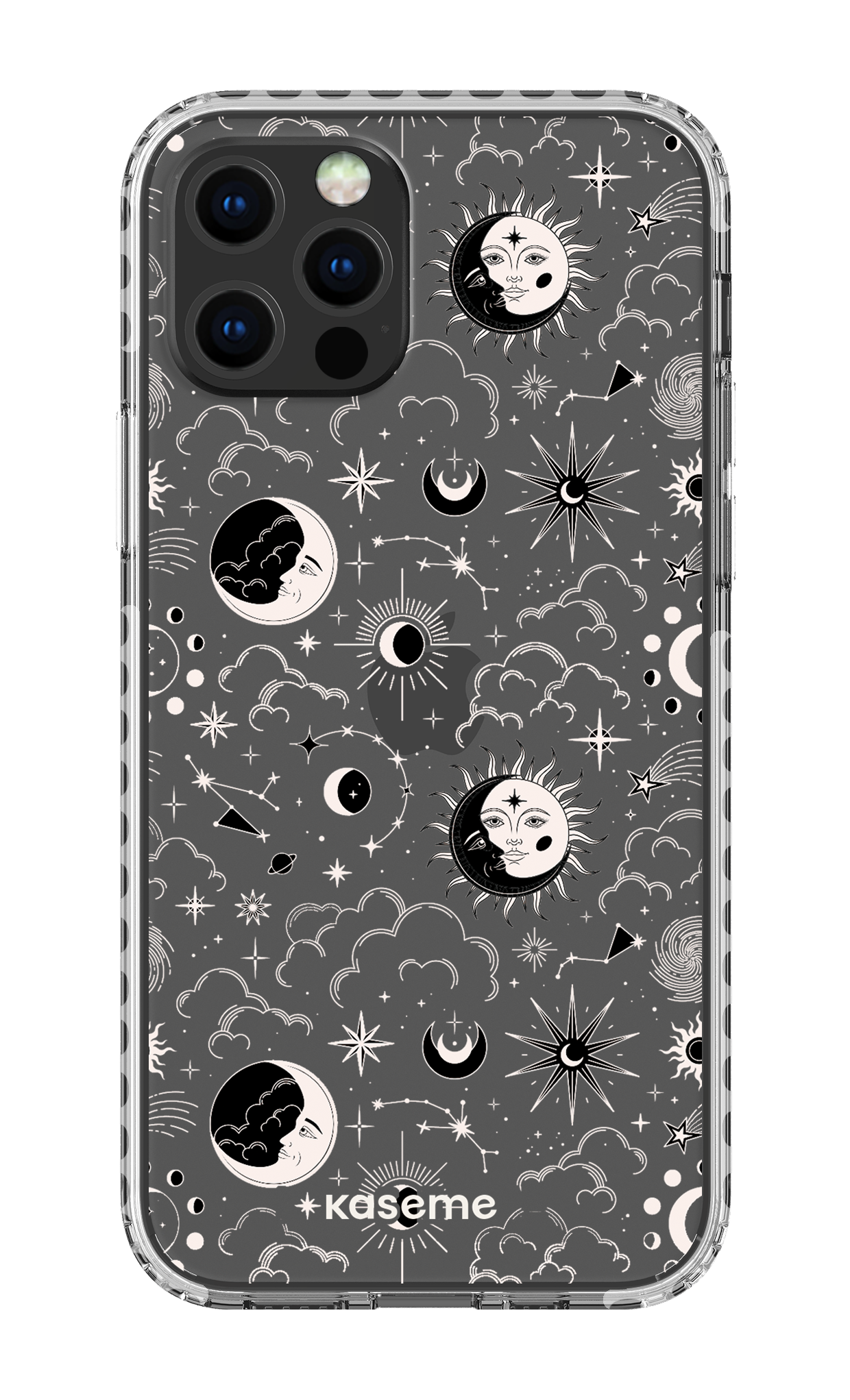 iPhone 12 pro Clear Case - White Milky Way White Clear Case -