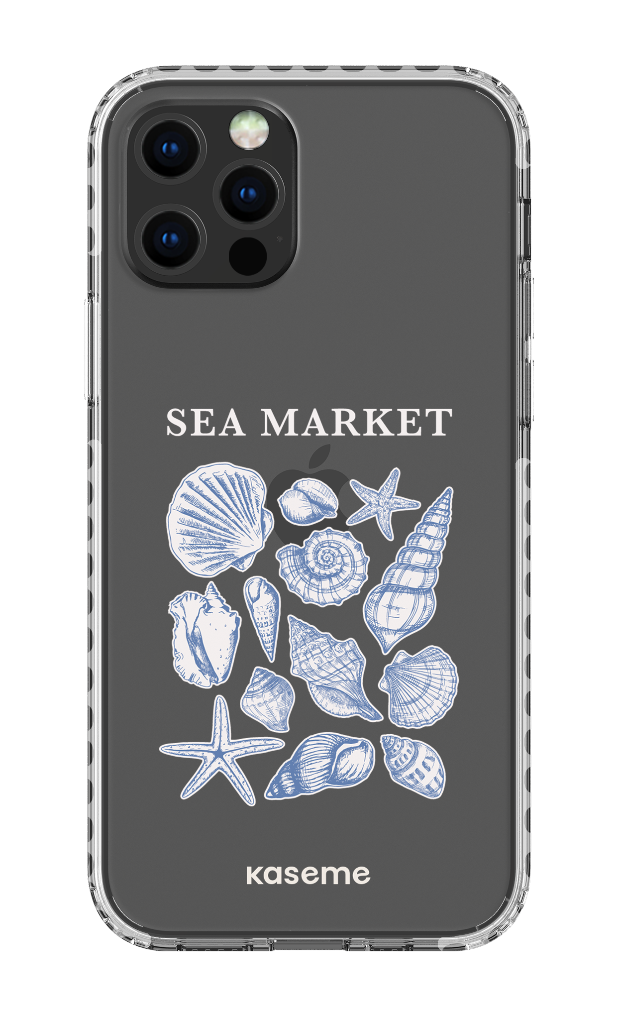 iPhone 12 pro Clear Case - White Souvenir Clear Case -