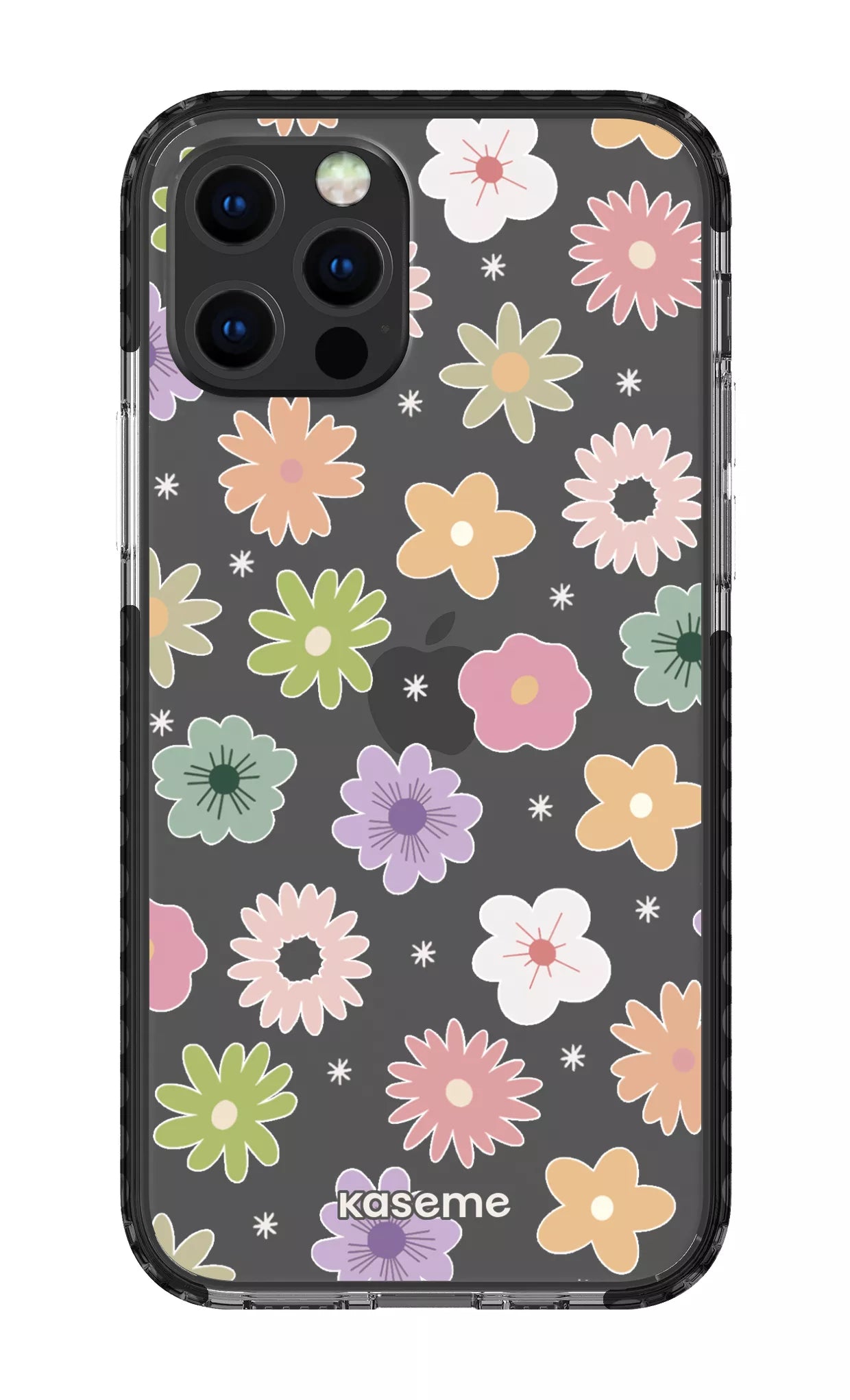 iPhone 12 pro Clear Case Black Adore small Clear Case -