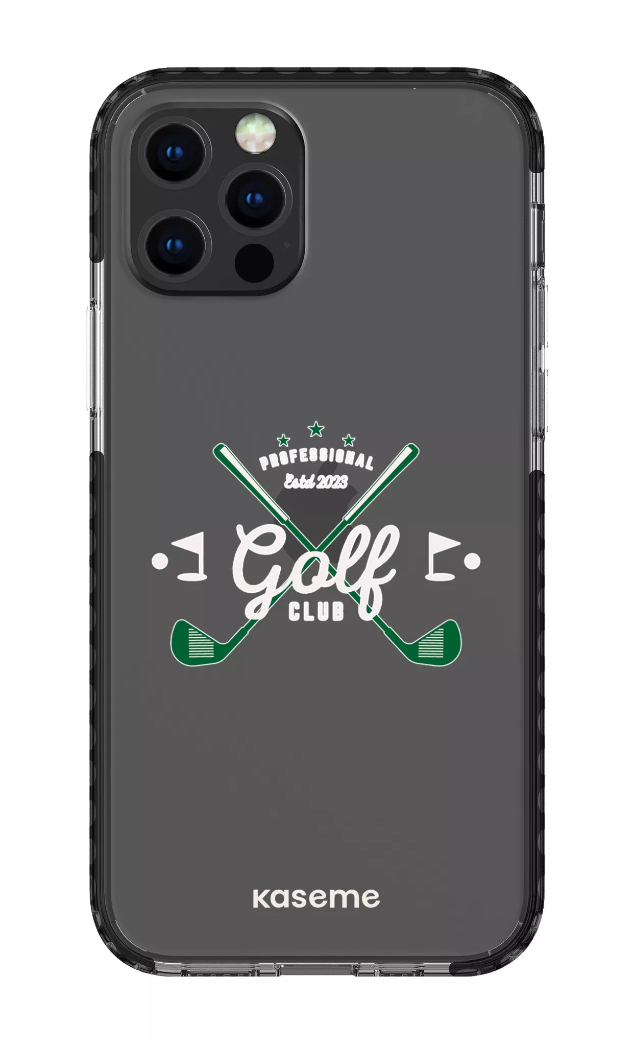 iPhone 12 pro Clear Case Black Bogey Clear Case -