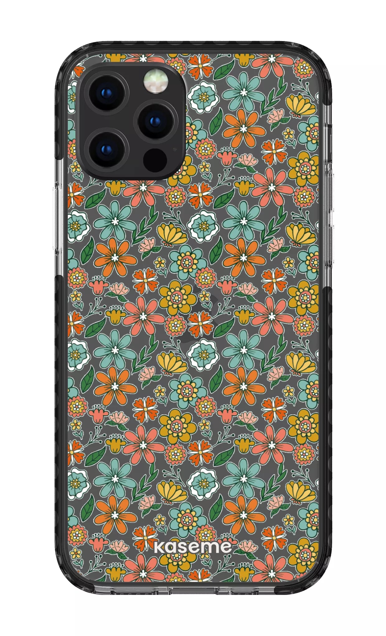iPhone 12 pro Clear Case Black Bohemian Clear Case -