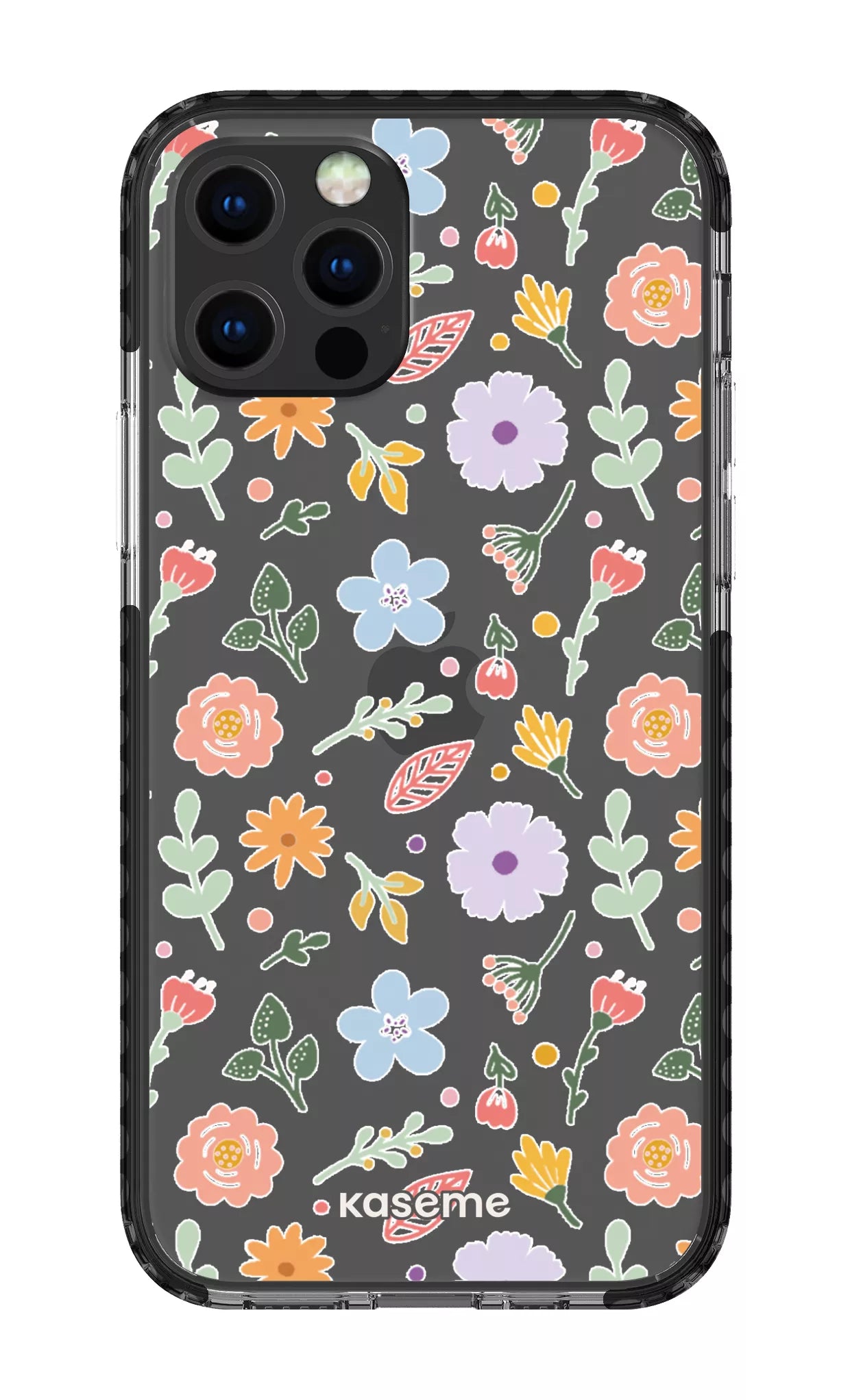 iPhone 12 pro Clear Case Black Charm Clear Case -