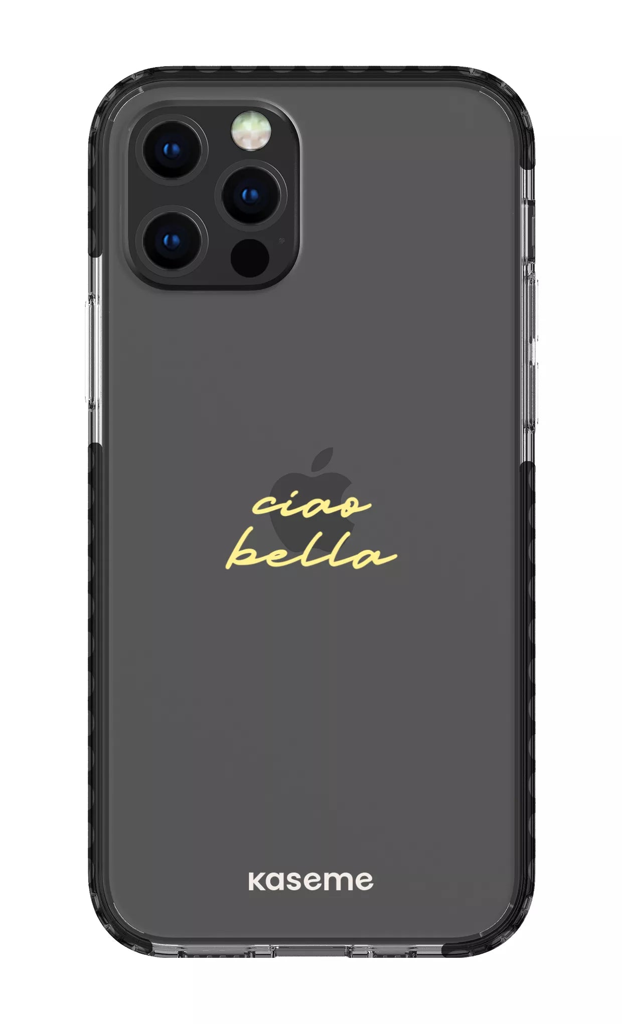 iPhone 12 pro Clear Case Black Ciao Bella Clear Case -