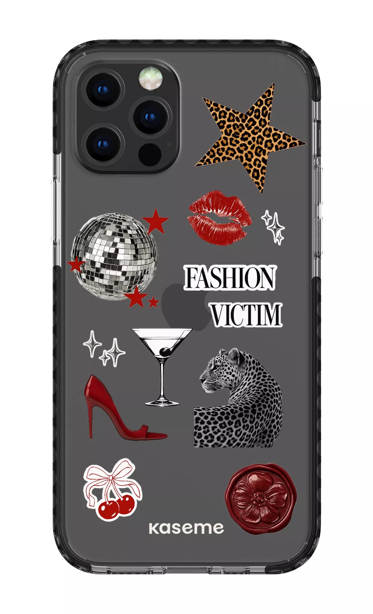 iPhone 12 pro Clear Case Black Desire Clear Case -