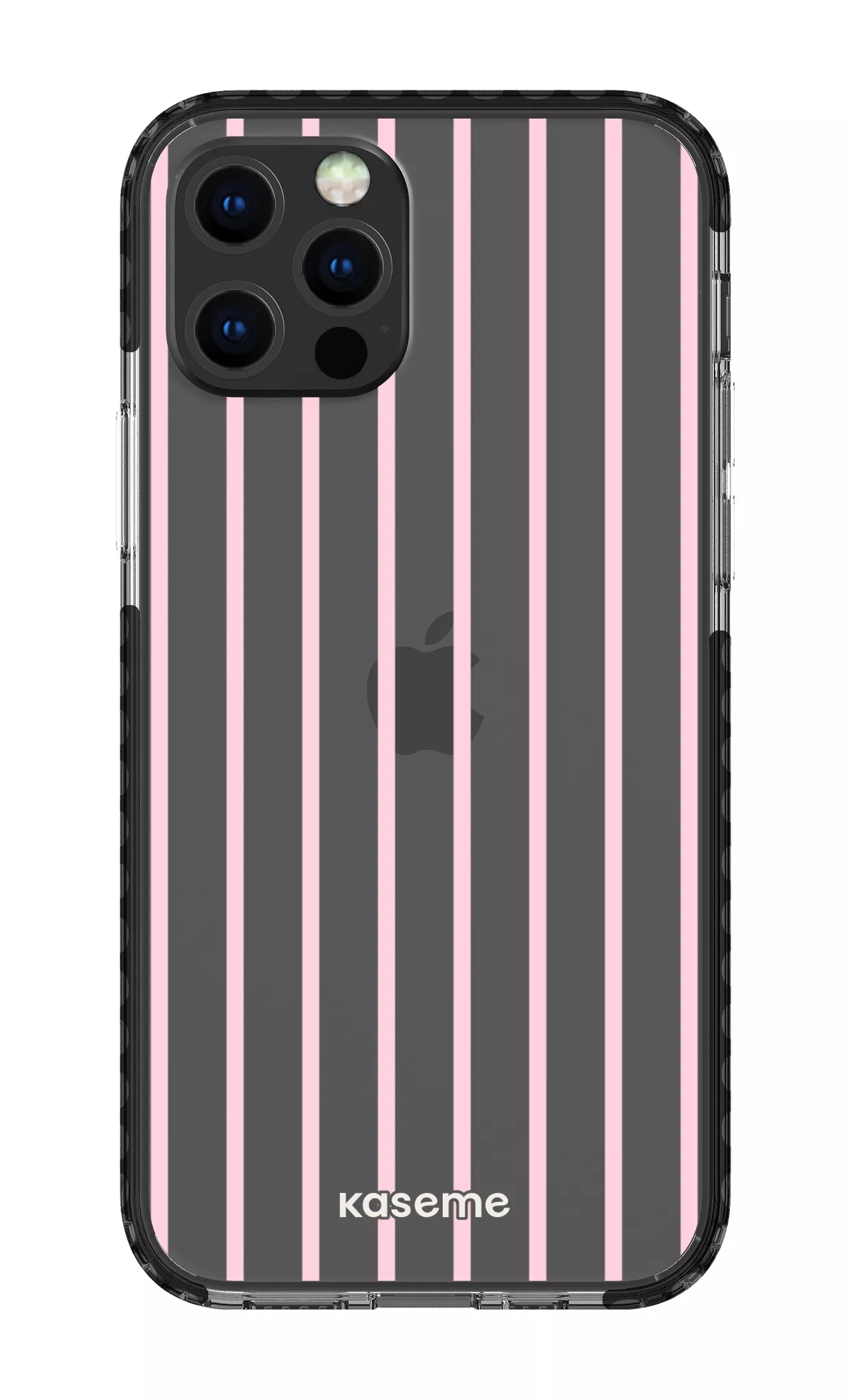 iPhone 12 pro Clear Case Black Dolce Striscia Clear Case -