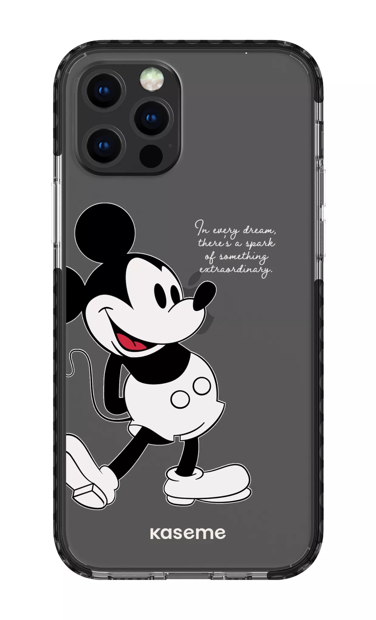 iPhone 12 pro Clear Case Black Dreamscape Clear Case -