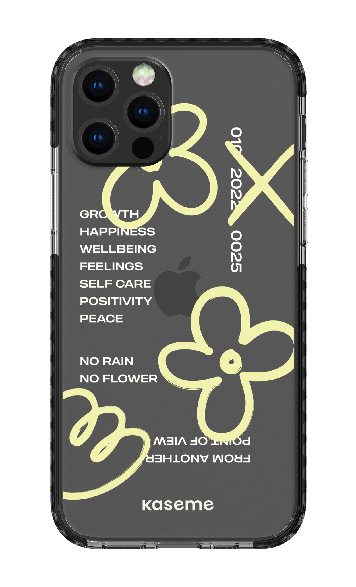 iPhone 12 pro Clear Case Black Feelings clear case -
