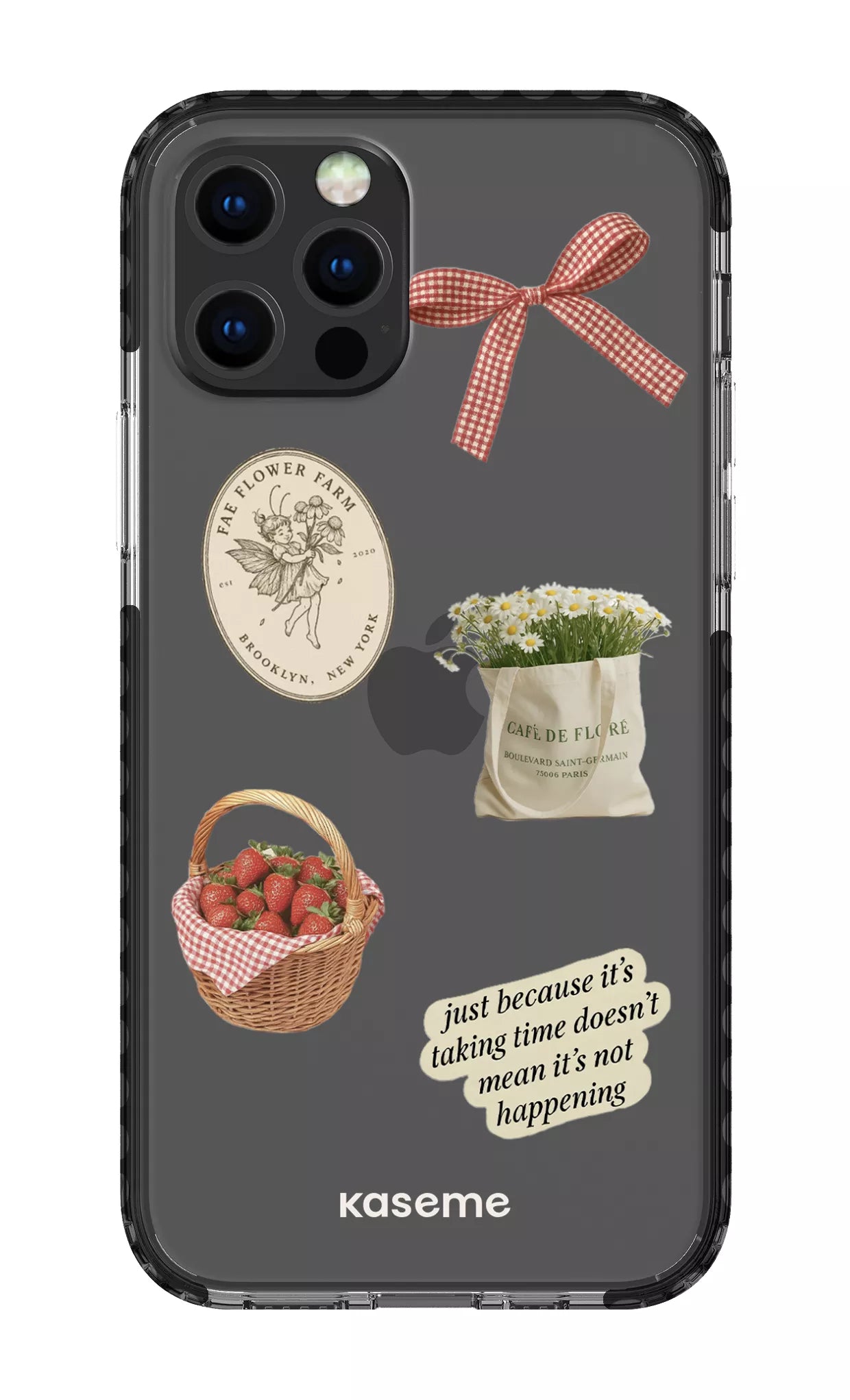 iPhone 12 pro Clear Case Black June Clear Case -