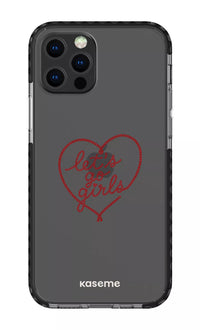 iPhone 12 pro Clear Case Black Let’s Go Girls Clear Case -