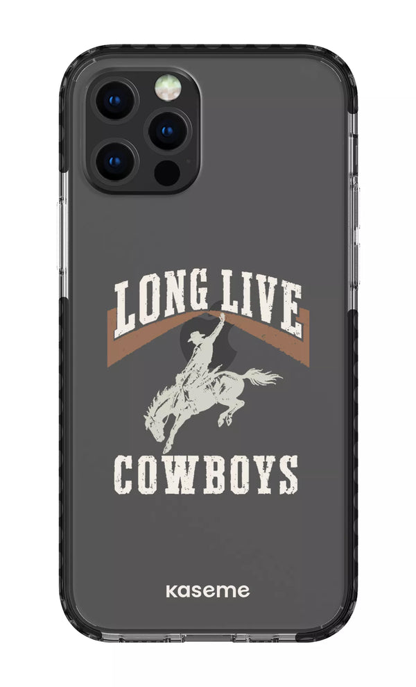 iPhone 12 pro Clear Case Black Long Live Clear Case -