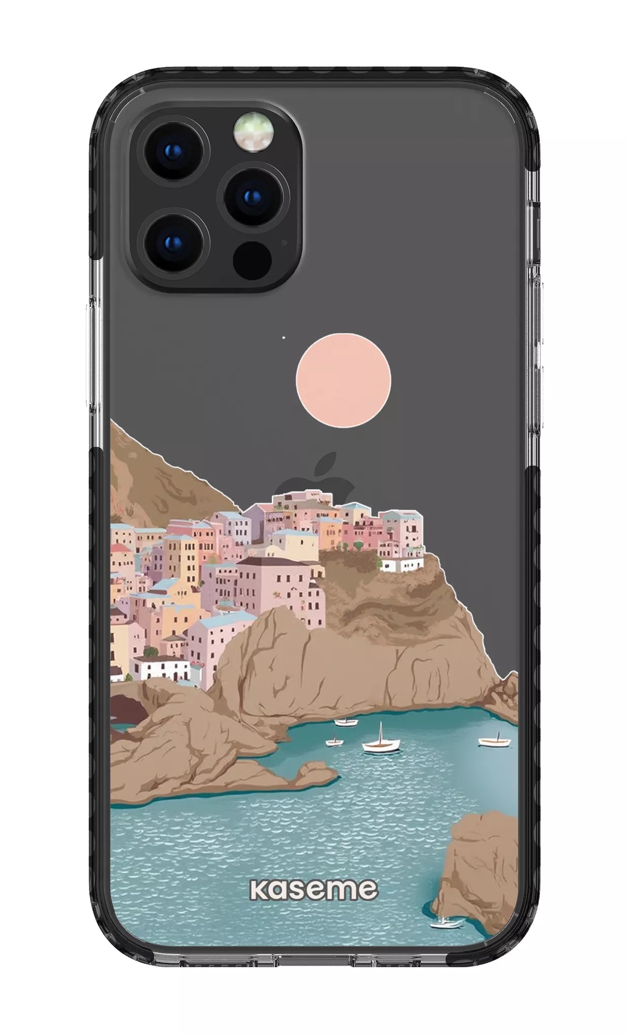 iPhone 12 pro Clear Case Black Mediterrana Clear Case -