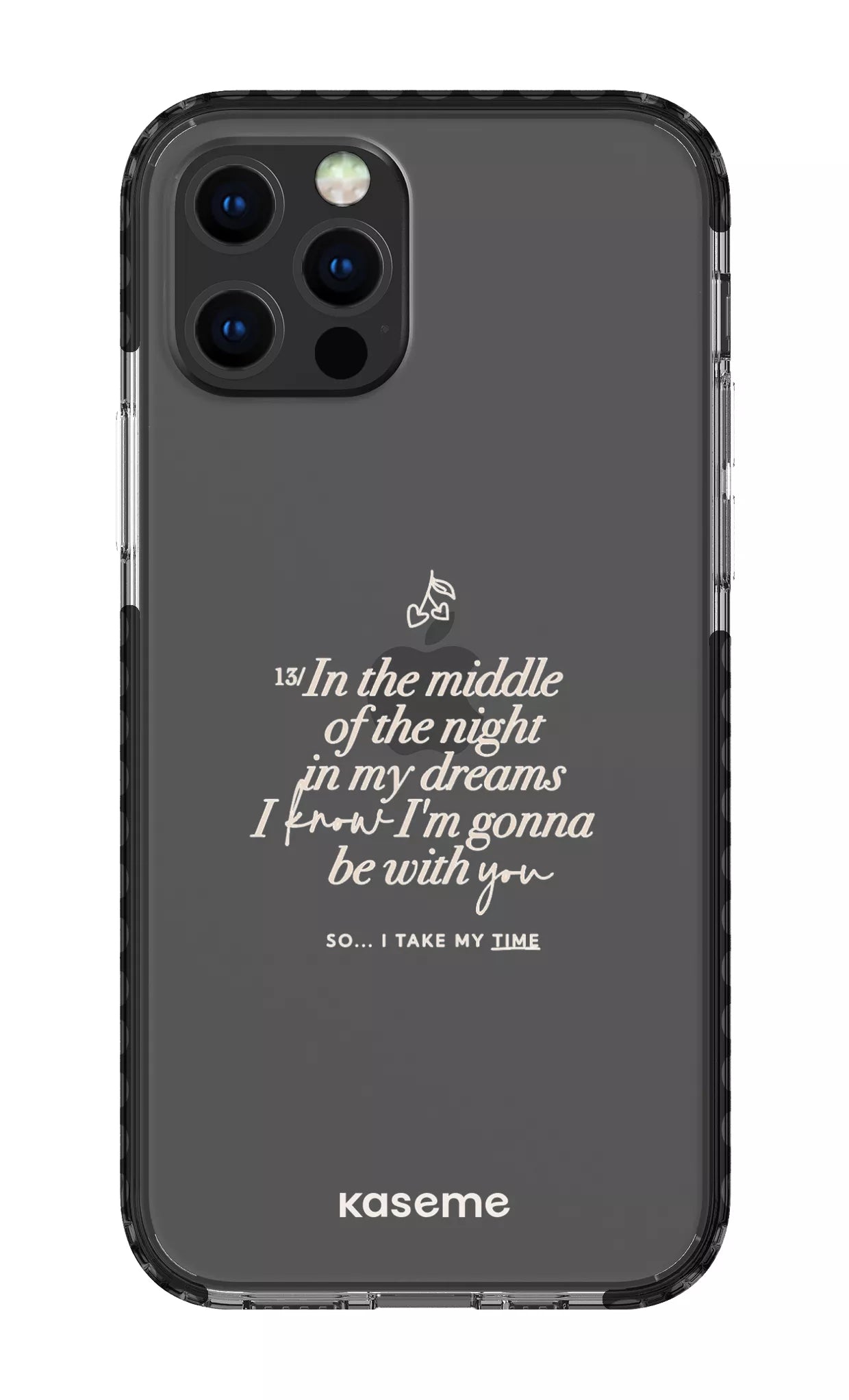 iPhone 12 pro Clear Case Black Ready For It Clear Case -
