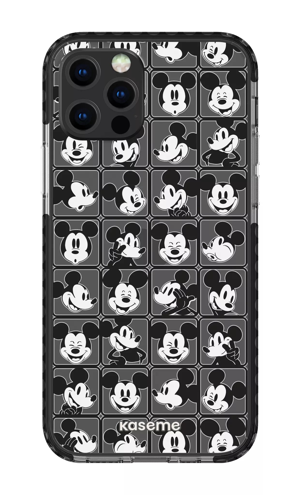 iPhone 12 pro Clear Case Black Whimsy Clear Case -