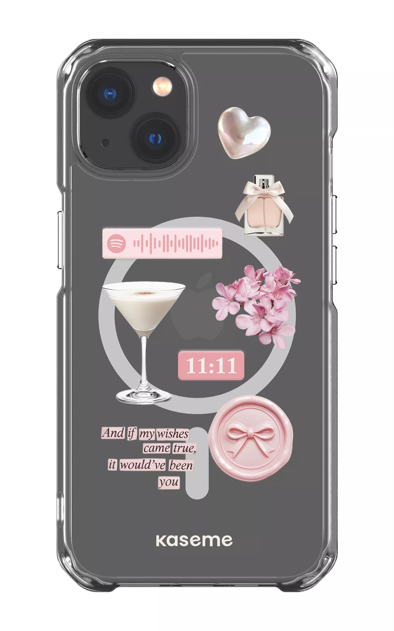 iPhone 13 Clear Case - Magsafe Love Letters Clear Case -