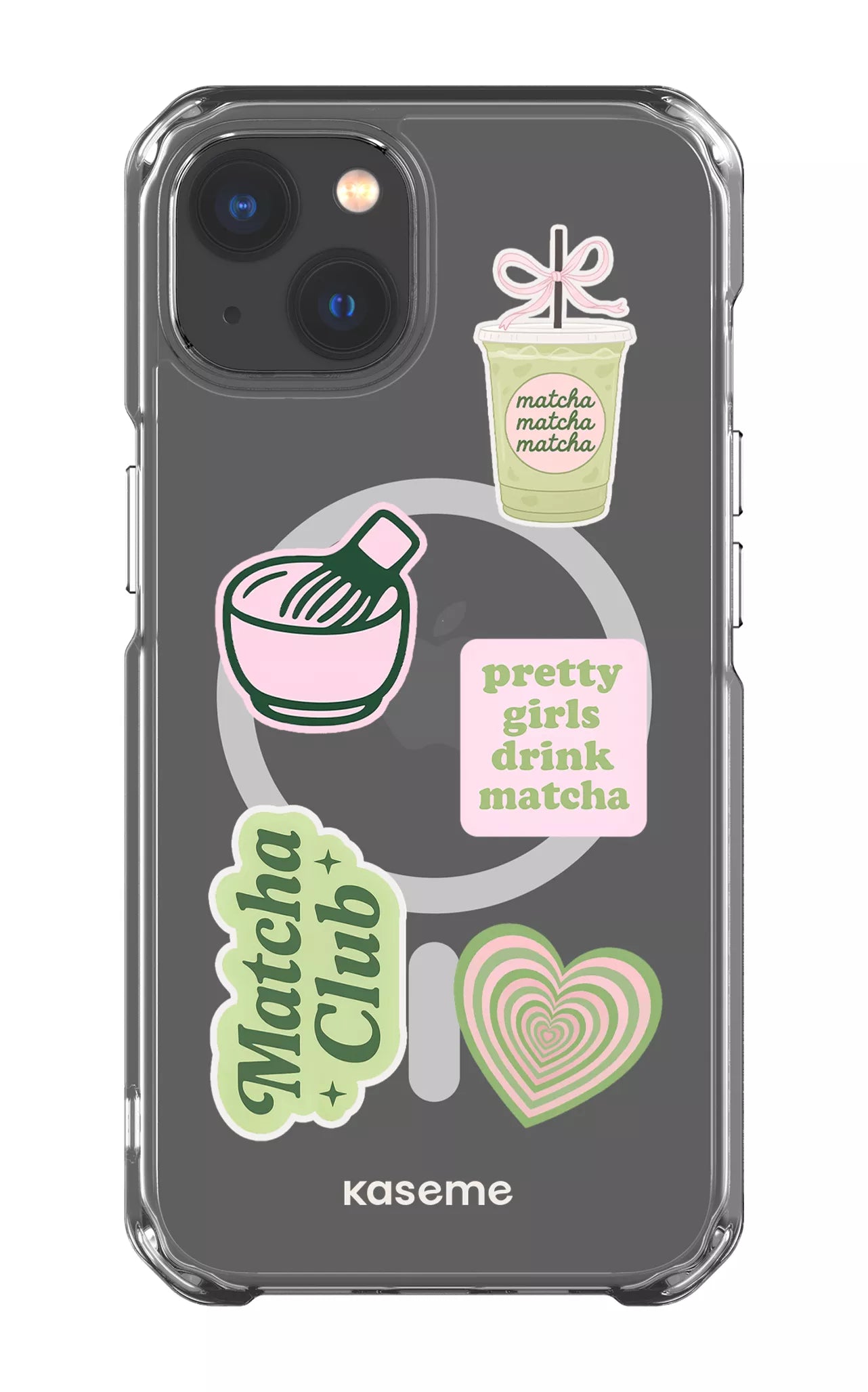 iPhone 13 Clear Case - Magsafe Matcha Clear Case -