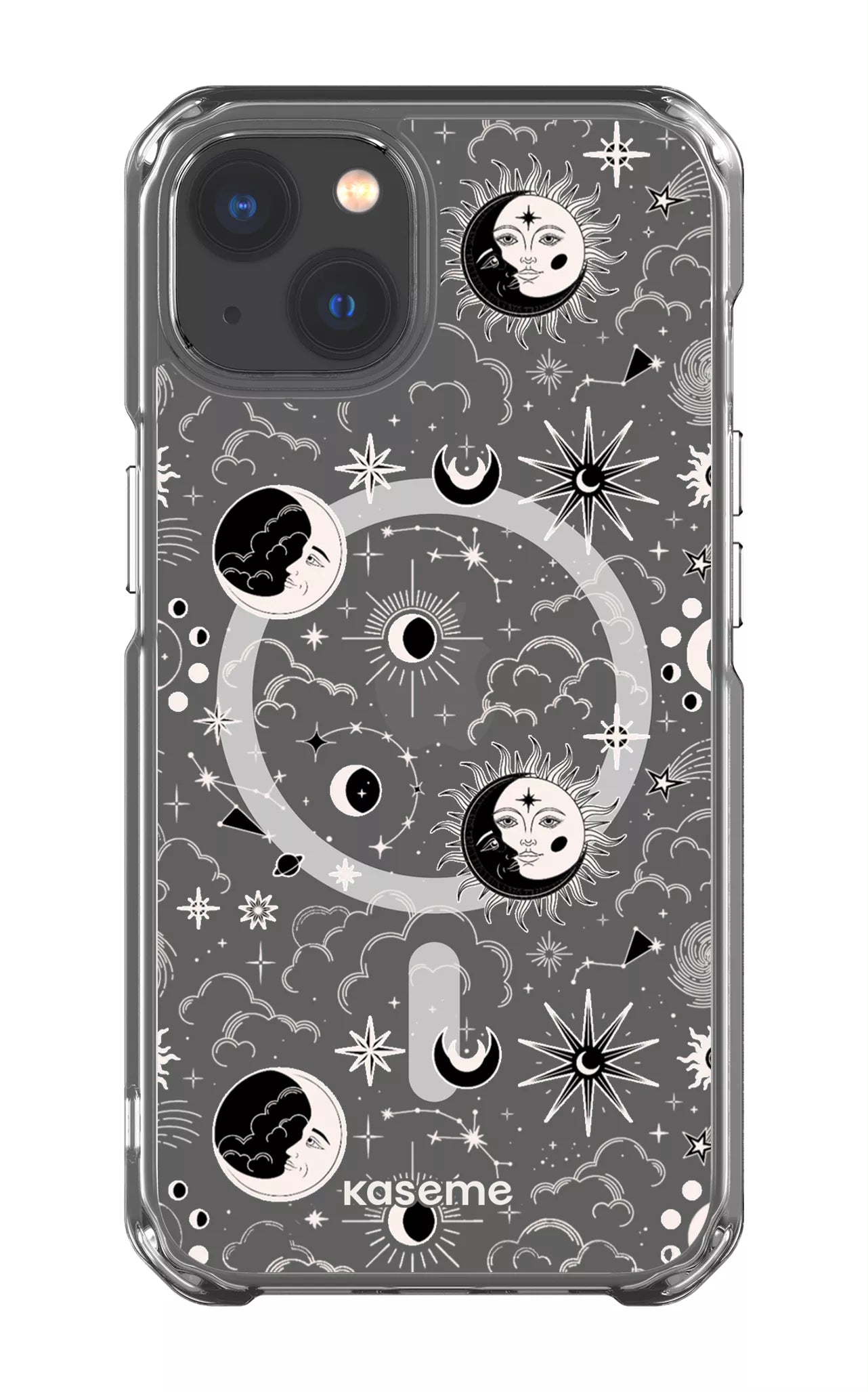 iPhone 13 Clear Case - Magsafe Milky Way White Clear Case -