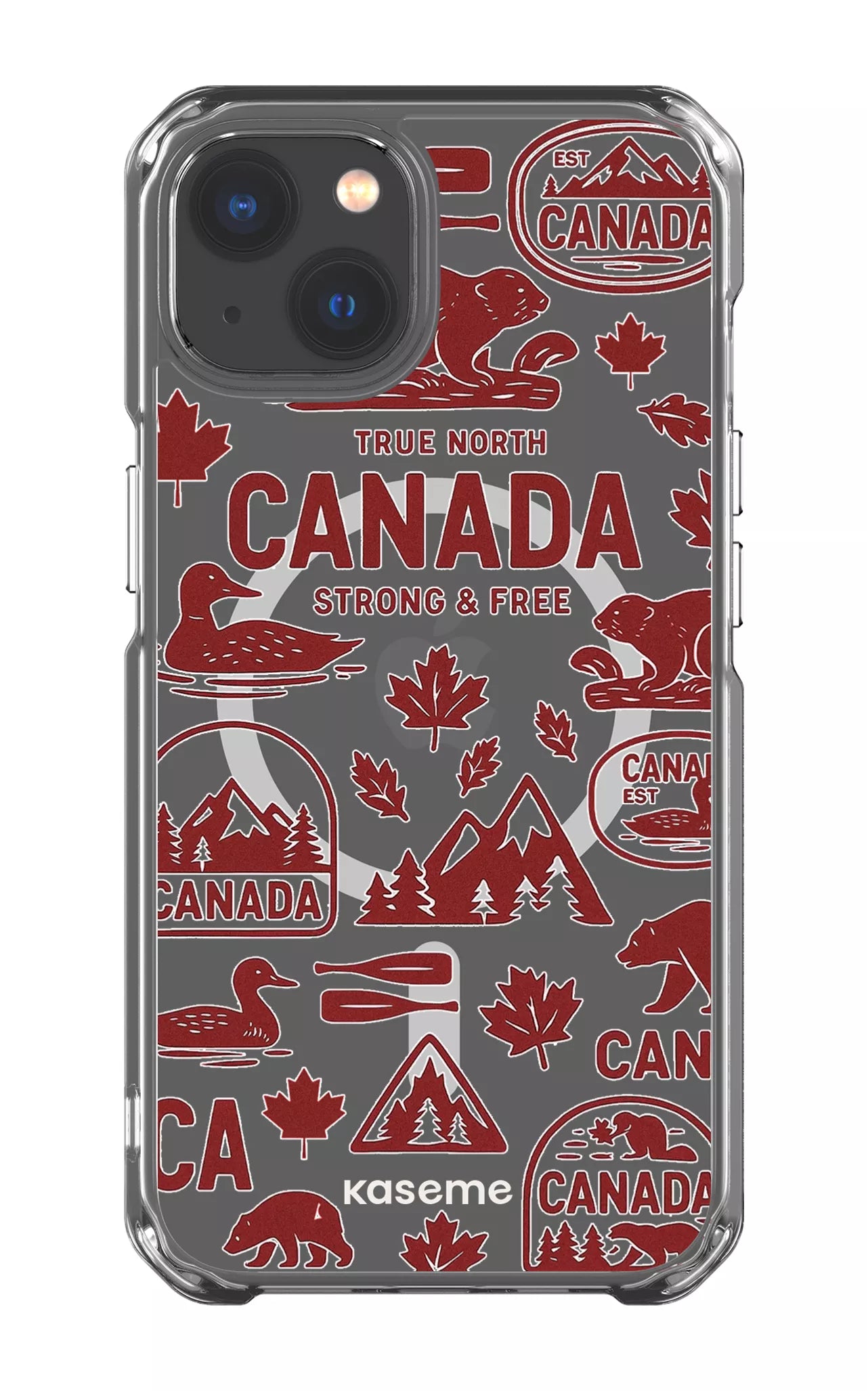 iPhone 13 Clear Case - Magsafe Oh Canada Clear Case -