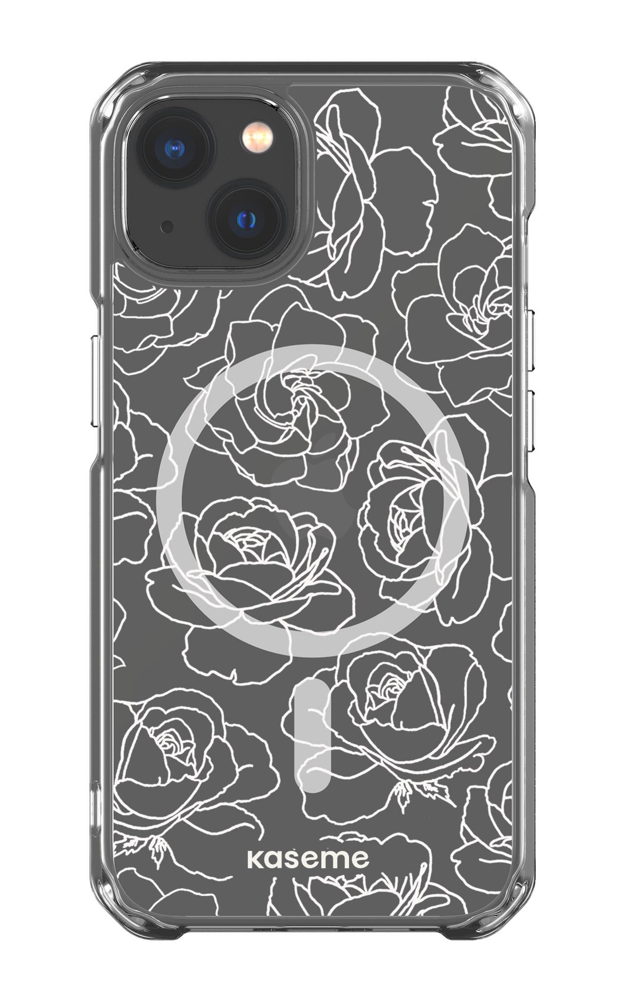 iPhone 13 Clear Case - Magsafe Polar Flowers Clear Case -
