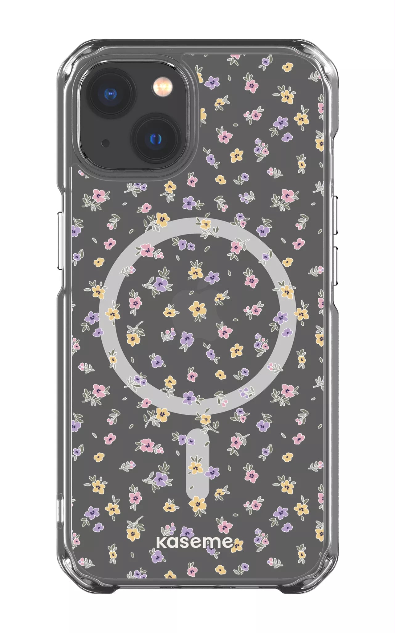 iPhone 13 Clear Case - Magsafe Porcelain Blossom Clear Case -