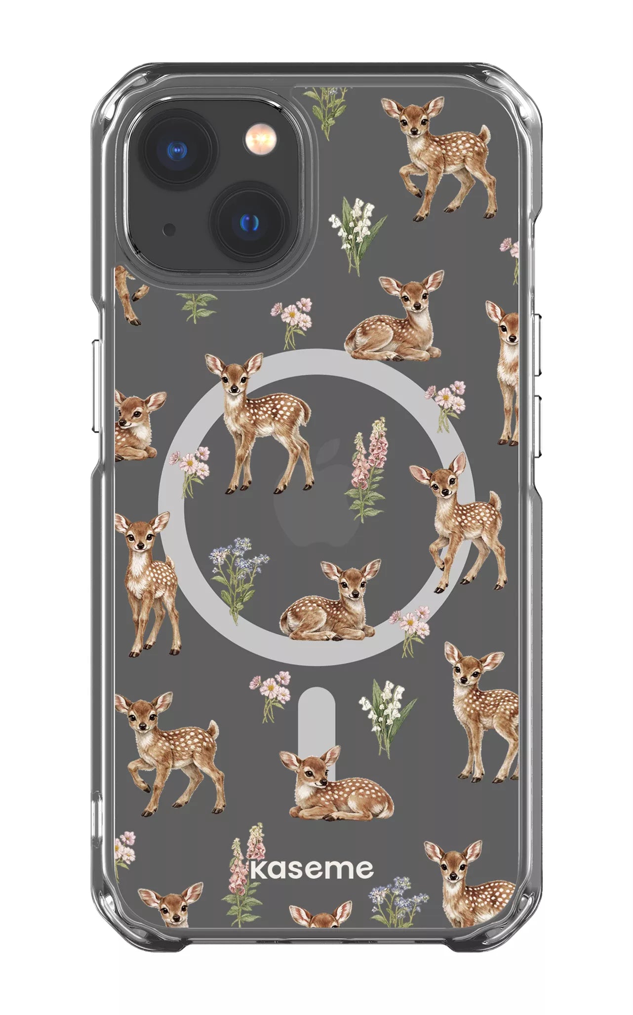 iPhone 13 Clear Case - Magsafe Sweet Bambi Clear Case -