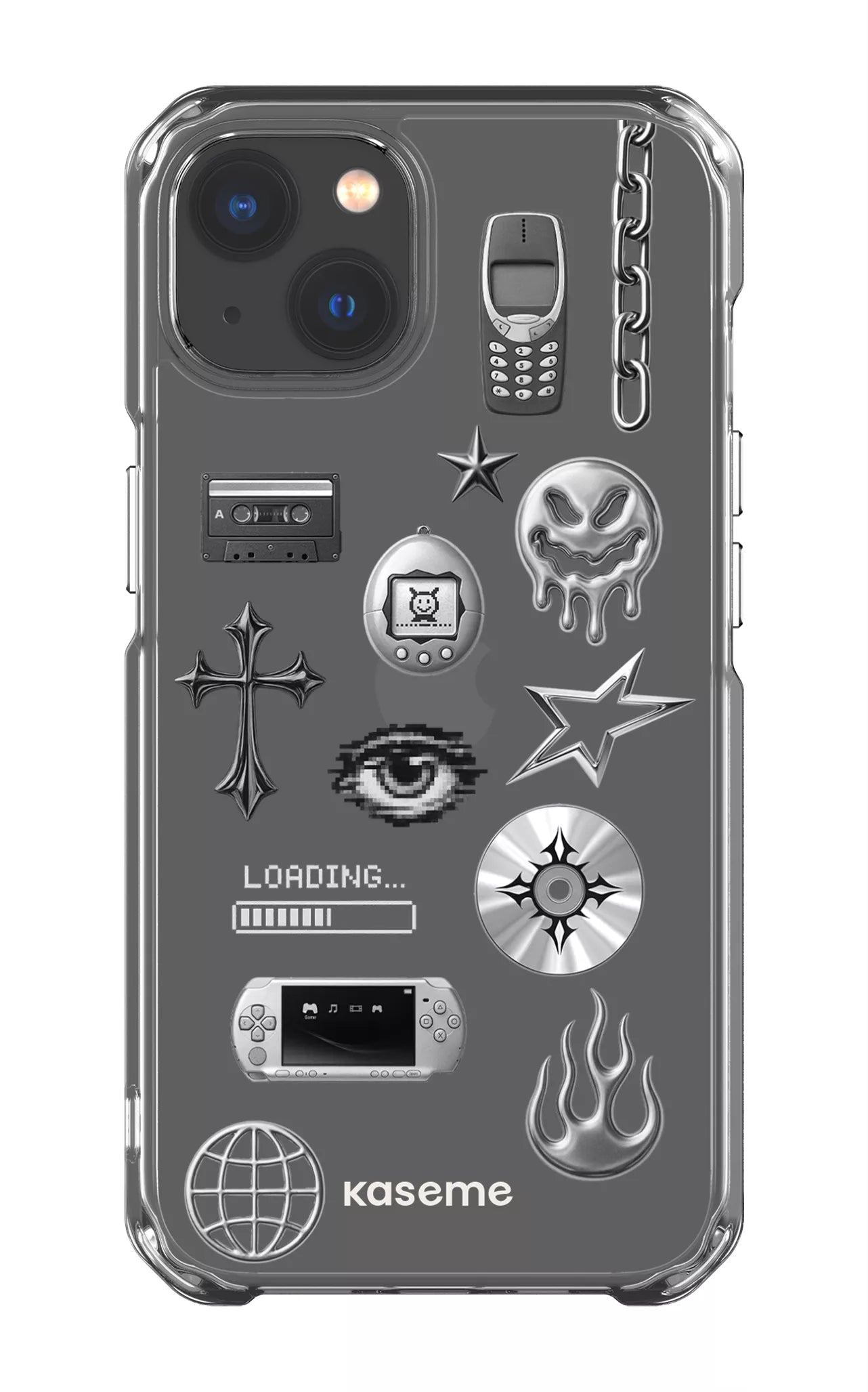 iPhone 13 Clear Case Chrome Clear Case -