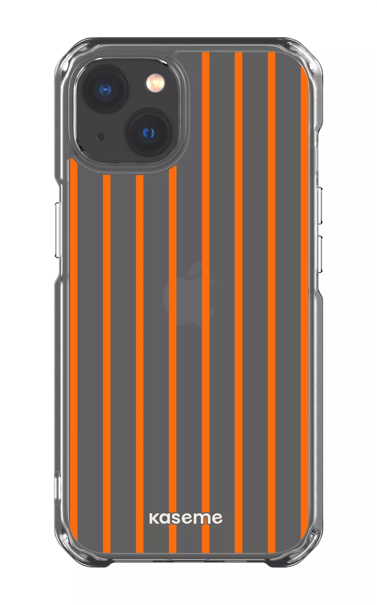 iPhone 13 Clear Case Dolce Striscia Orange Clear Case -