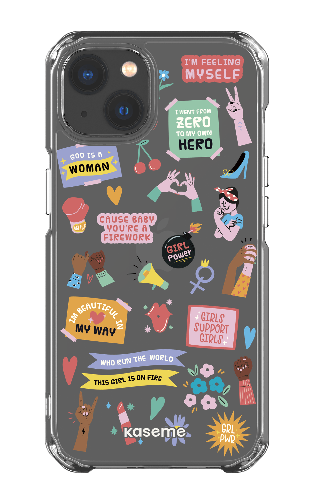 iPhone 13 Clear Case Girl Boss Clear Case -