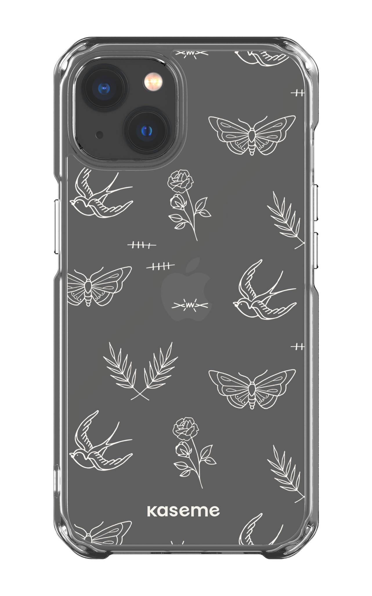 iPhone 13 Clear Case Ink white clear case -
