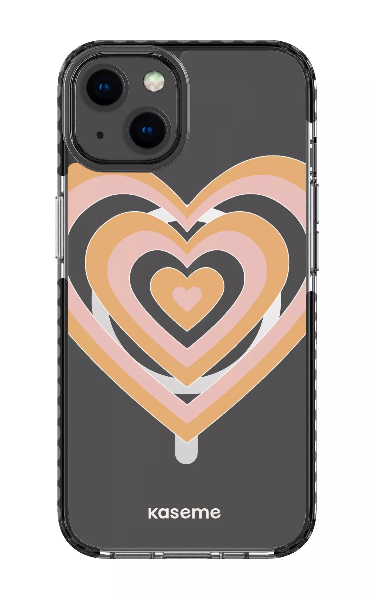 iPhone 13 Clear Case Magsafe - Black Amor Clear Case -
