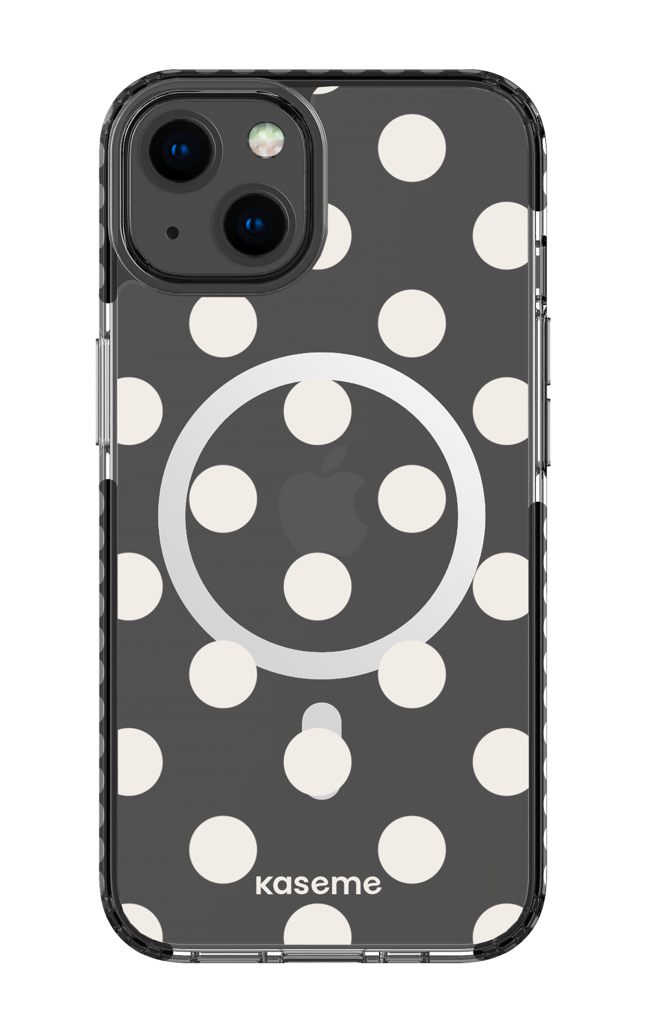 iPhone 13 Clear Case Magsafe - Black Couture Clear Case -