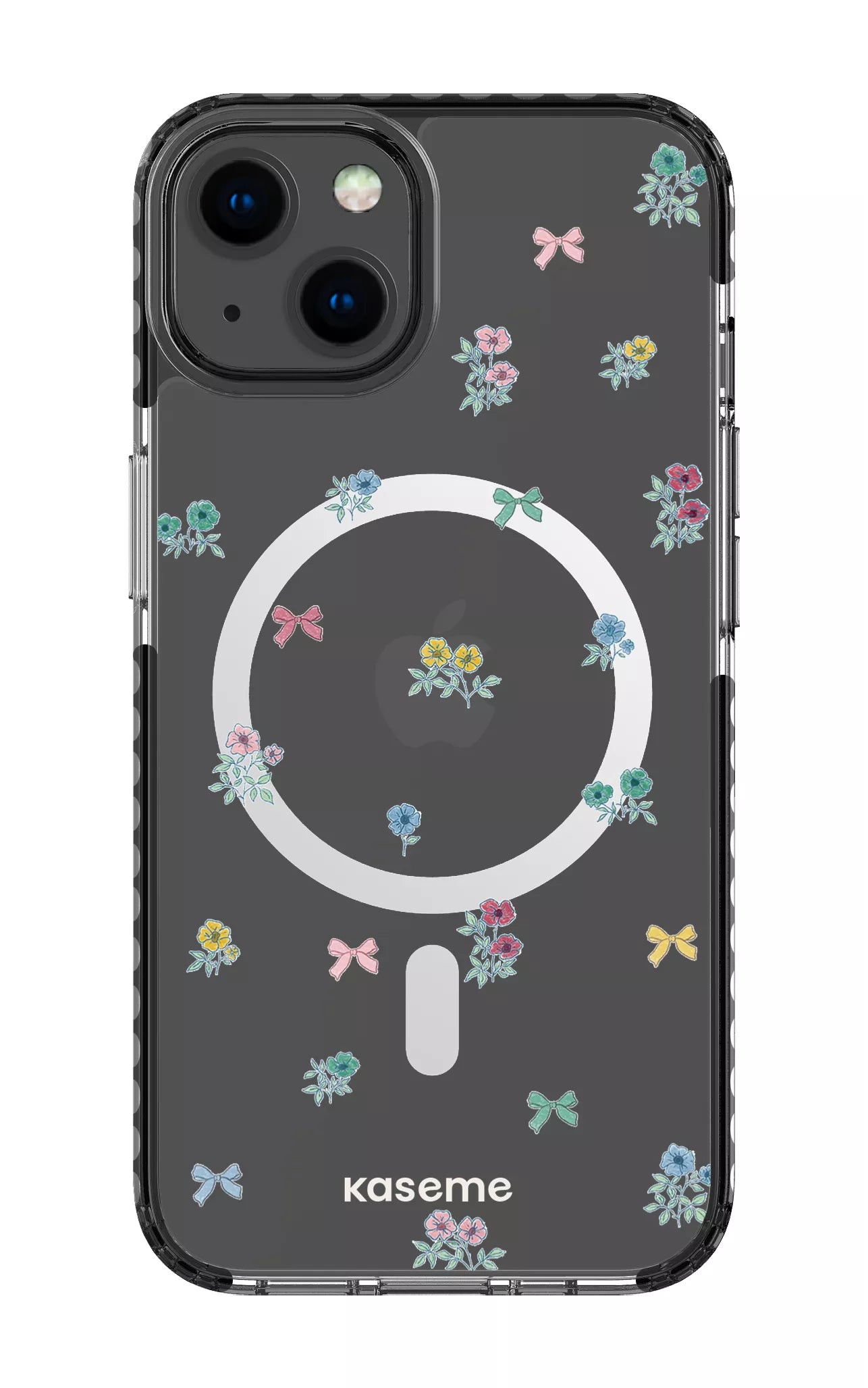 iPhone 13 Clear Case Magsafe - Black Graceful Clear Case -