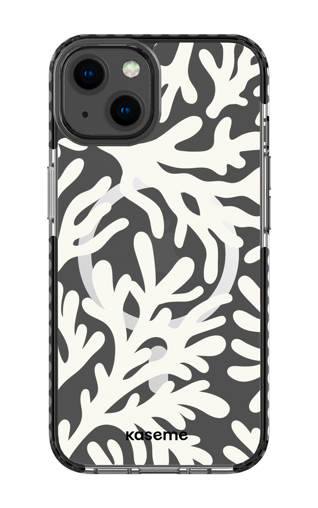 iPhone 13 Clear Case Magsafe - Black Koralia Clear Case -
