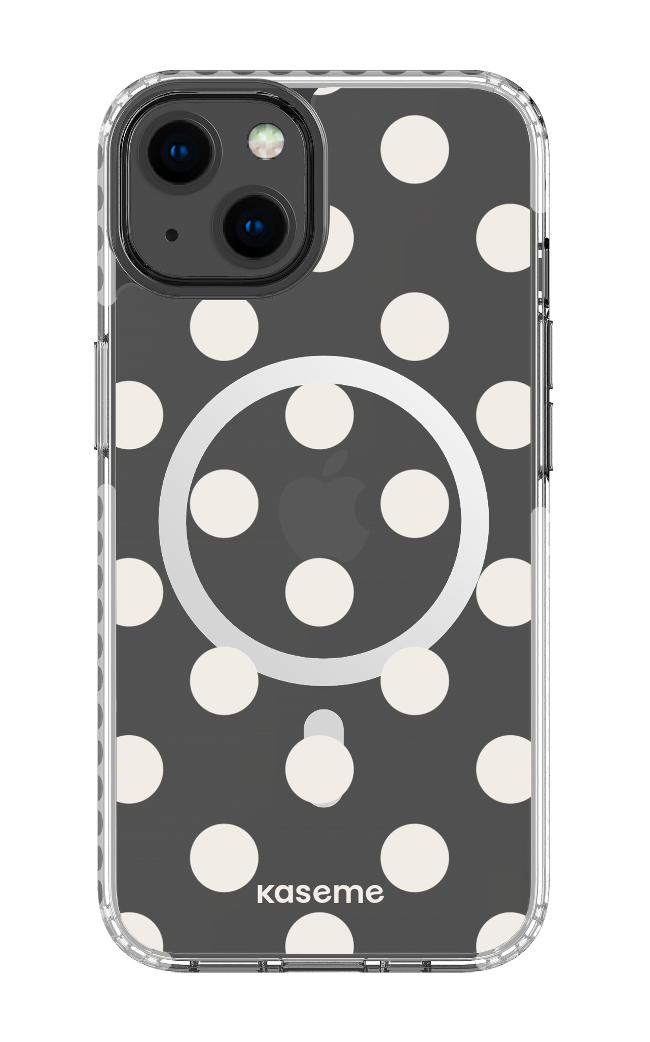 iPhone 13 Clear Case Magsafe - White Couture Clear Case -