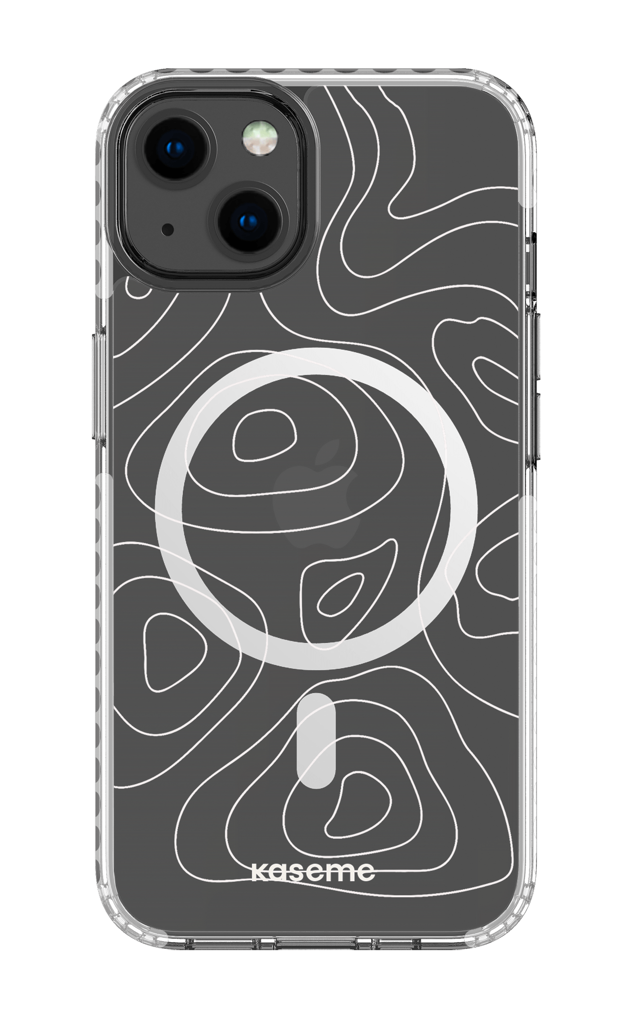 iPhone 13 Clear Case Magsafe - White Enigma Clear Case -