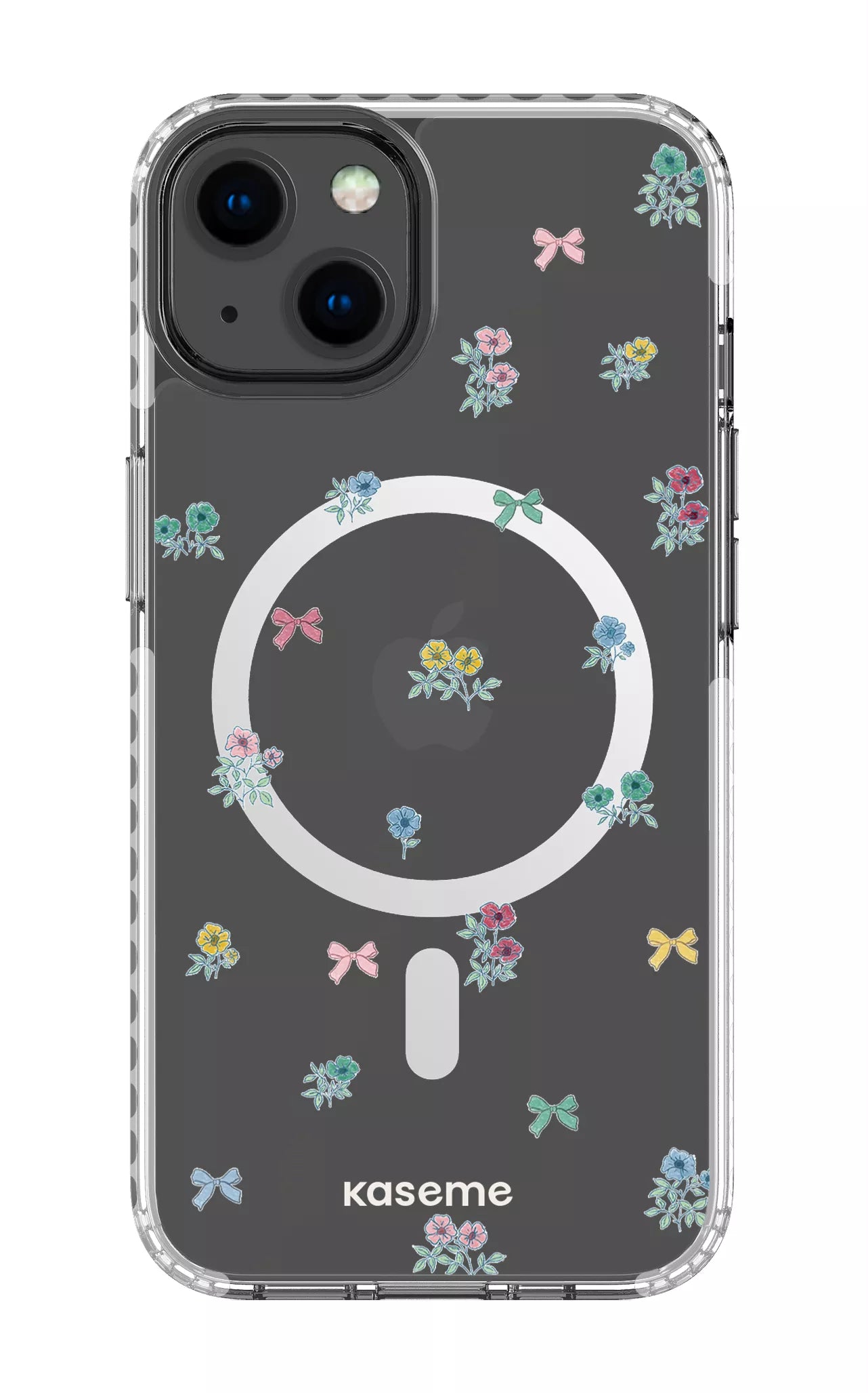 iPhone 13 Clear Case Magsafe - White Graceful Clear Case -
