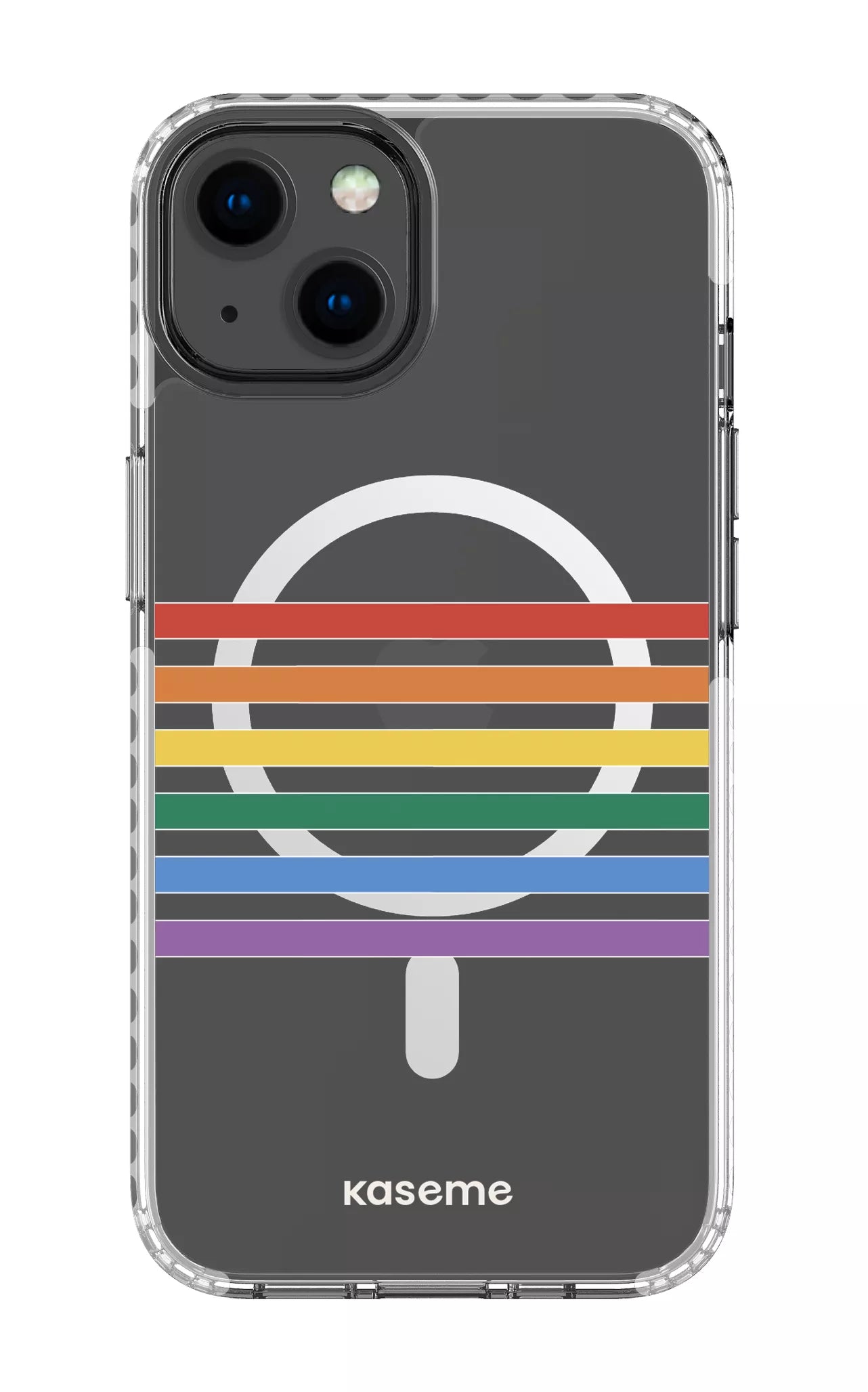 iPhone 13 Clear Case Magsafe - White Out and proud Clear Case -