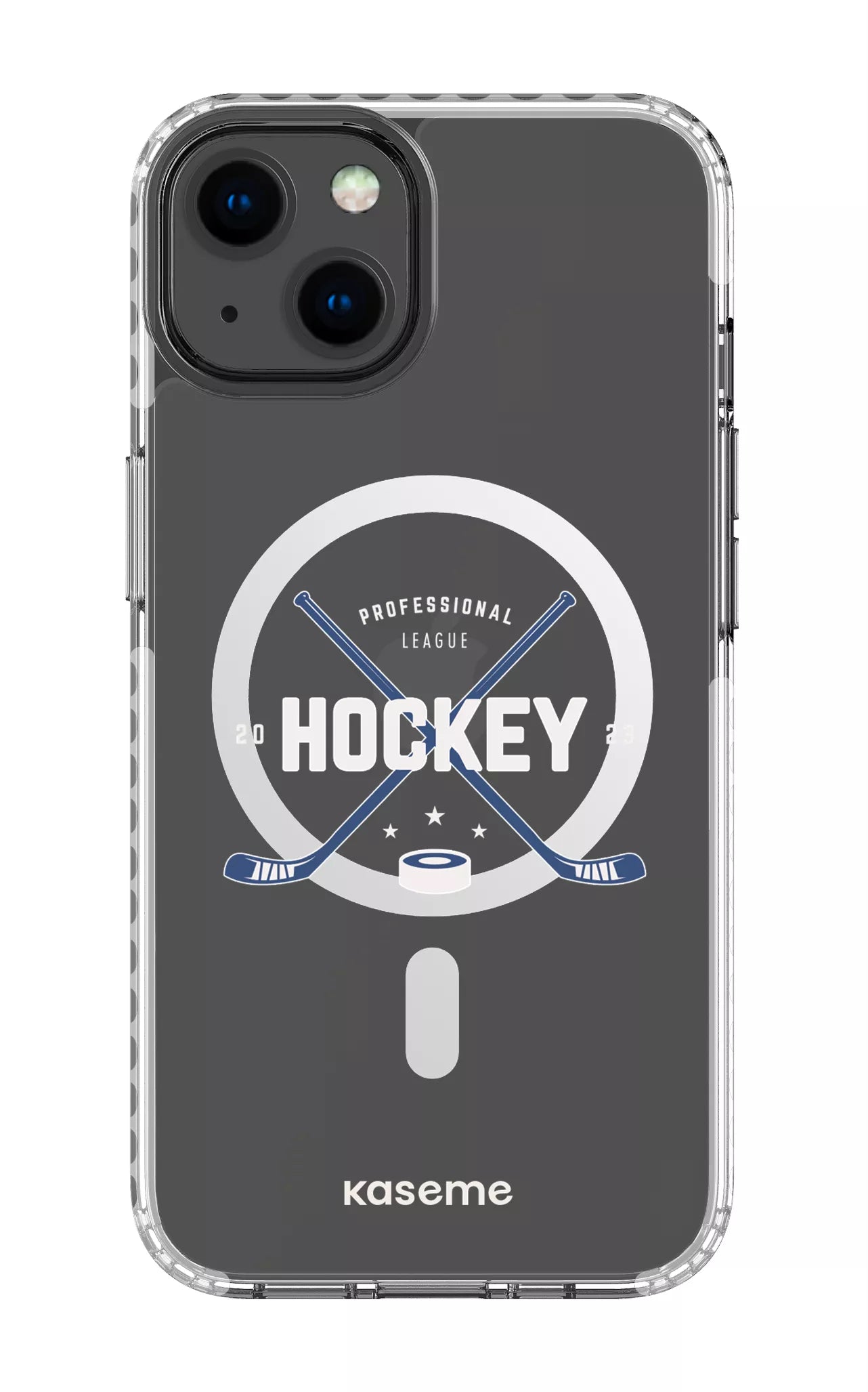 iPhone 13 Clear Case Magsafe - White Playoffs Clear Case -